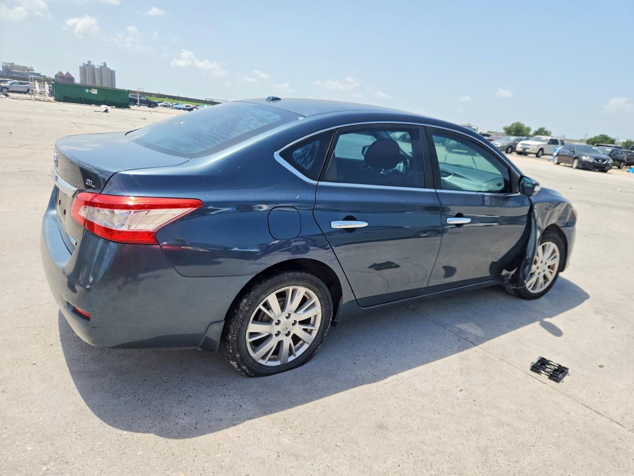 2013 Nissan Sentra S Blue vin: 3N1AB7AP5DL743249