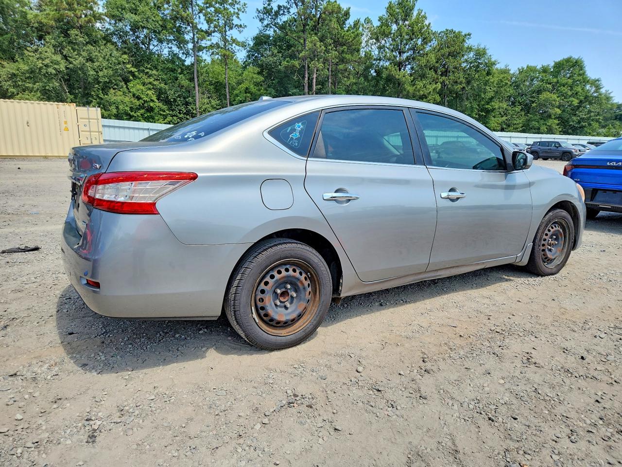 2013 Nissan Sentra S Silver vin: 3N1AB7AP5DL755997