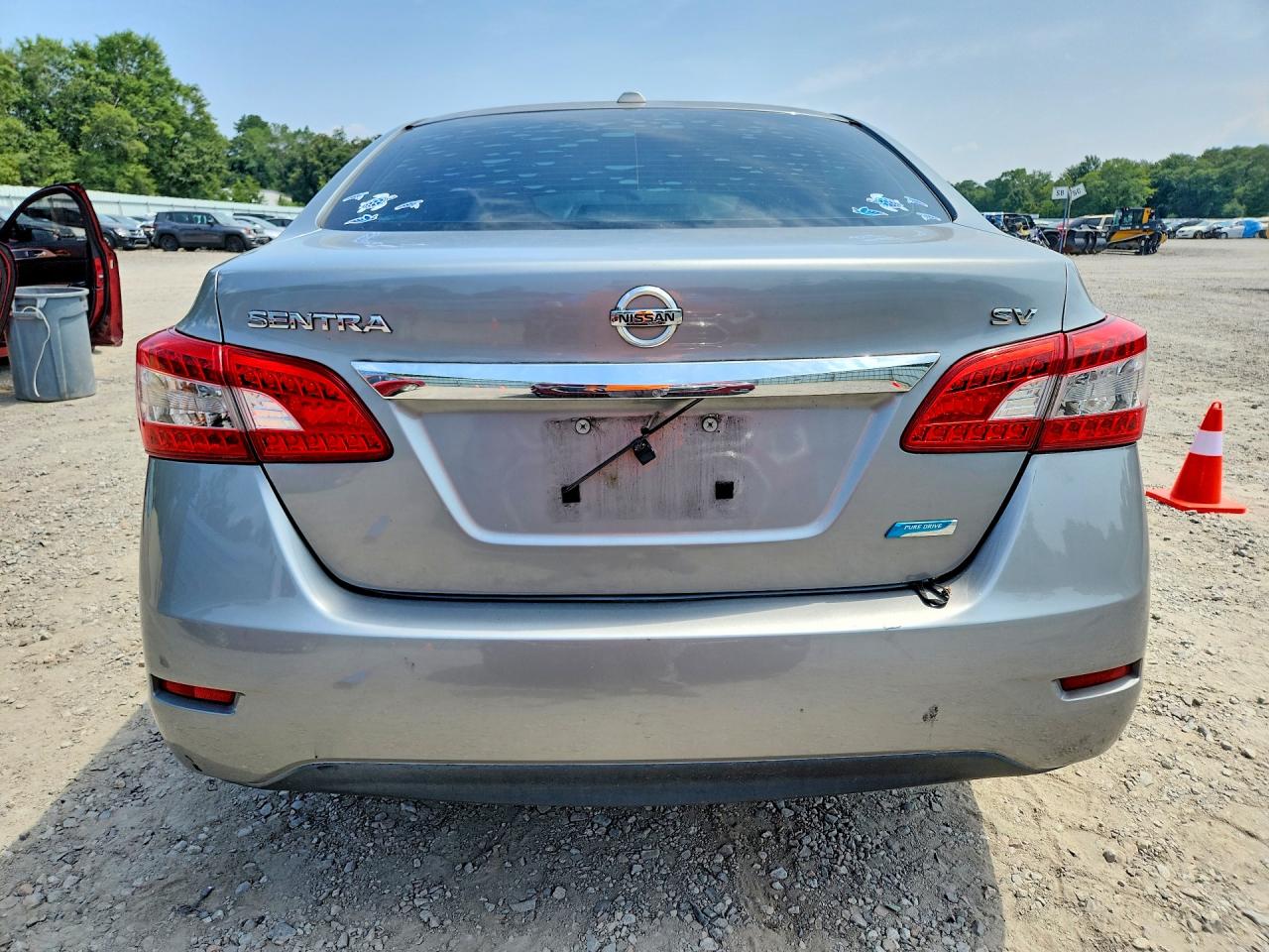 2013 Nissan Sentra S Silver vin: 3N1AB7AP5DL755997