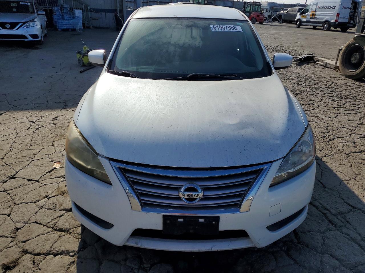 2013 Nissan Sentra S White vin: 3N1AB7AP5DL758415