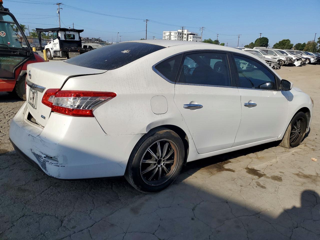 2013 Nissan Sentra S White vin: 3N1AB7AP5DL758415