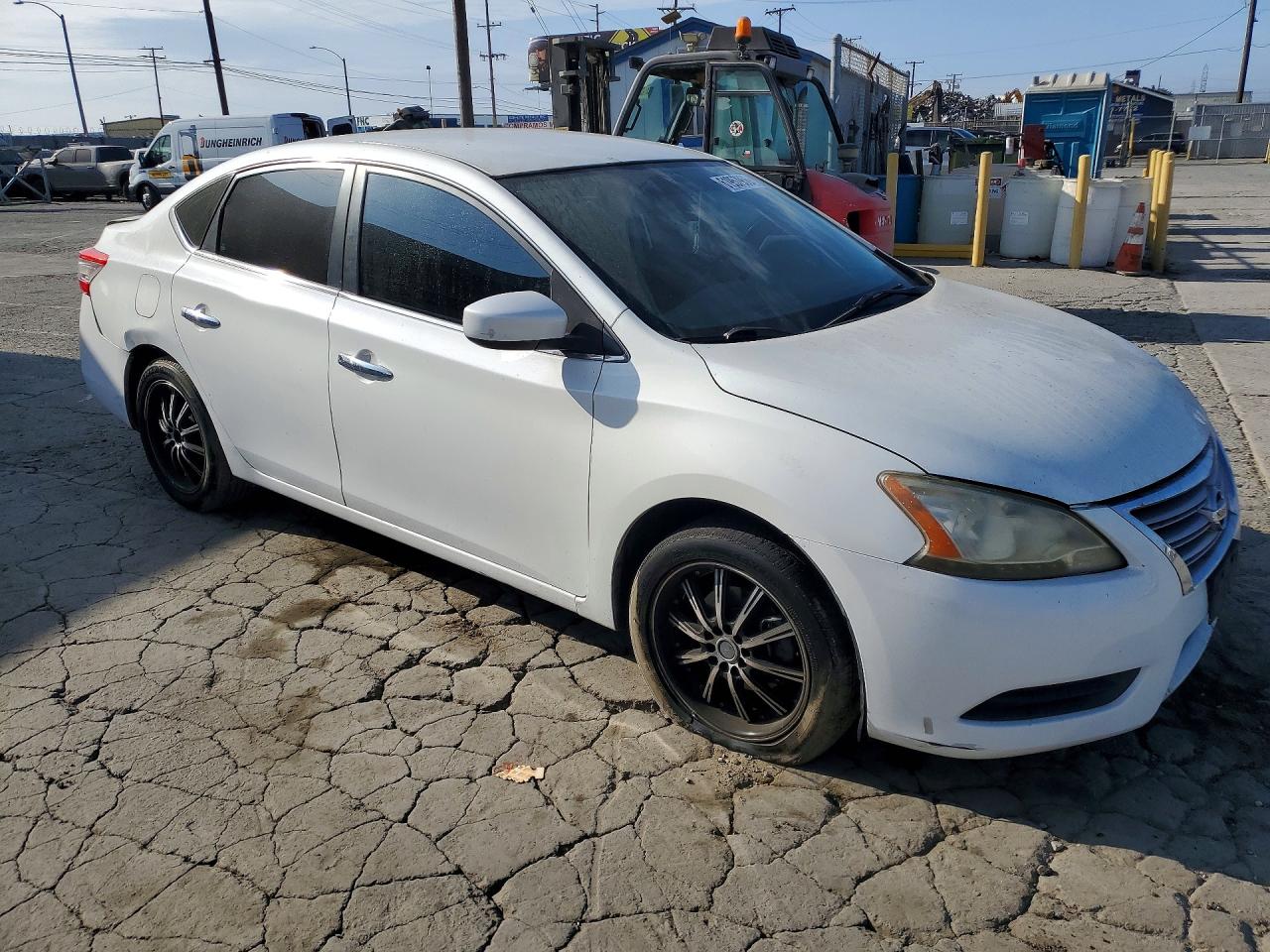 2013 Nissan Sentra S White vin: 3N1AB7AP5DL758415
