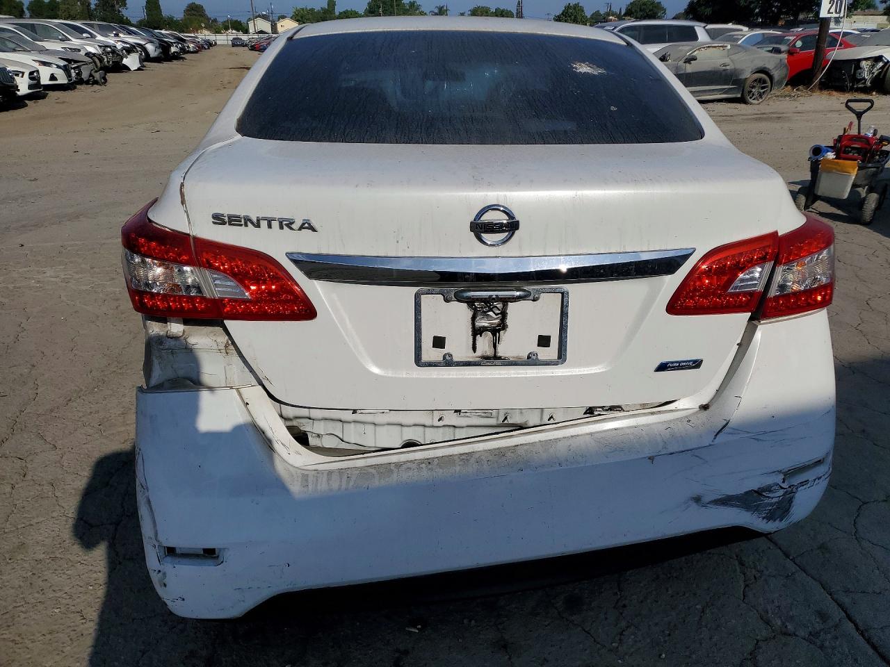 2013 Nissan Sentra S White vin: 3N1AB7AP5DL758415