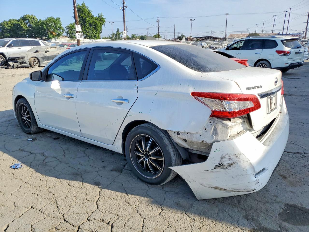 2013 Nissan Sentra S White vin: 3N1AB7AP5DL758415