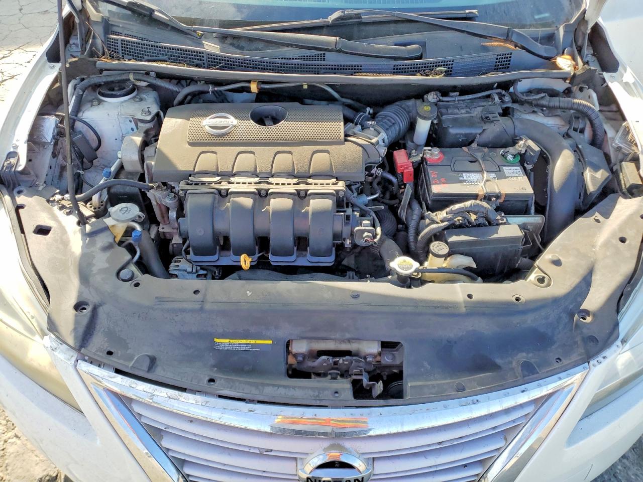 2013 Nissan Sentra S White vin: 3N1AB7AP5DL758415