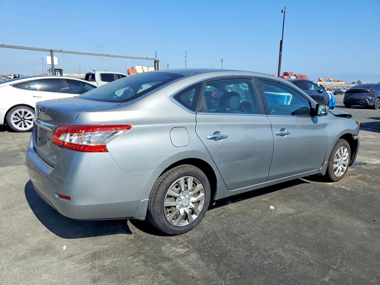 2013 Nissan Sentra S Gray vin: 3N1AB7AP5DL766160