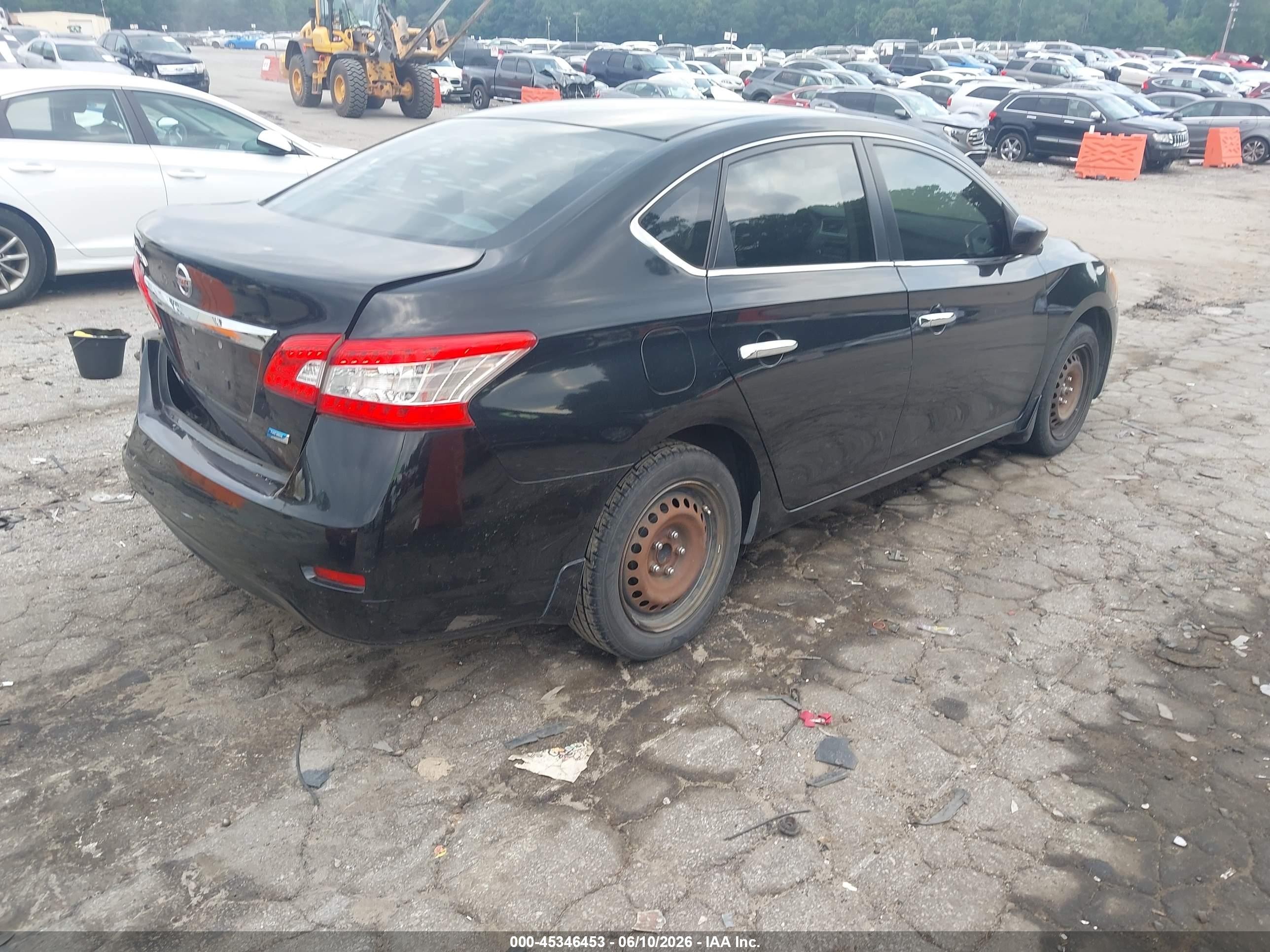 2013 Nissan Sentra S Черный vin: 3N1AB7AP5DL767437