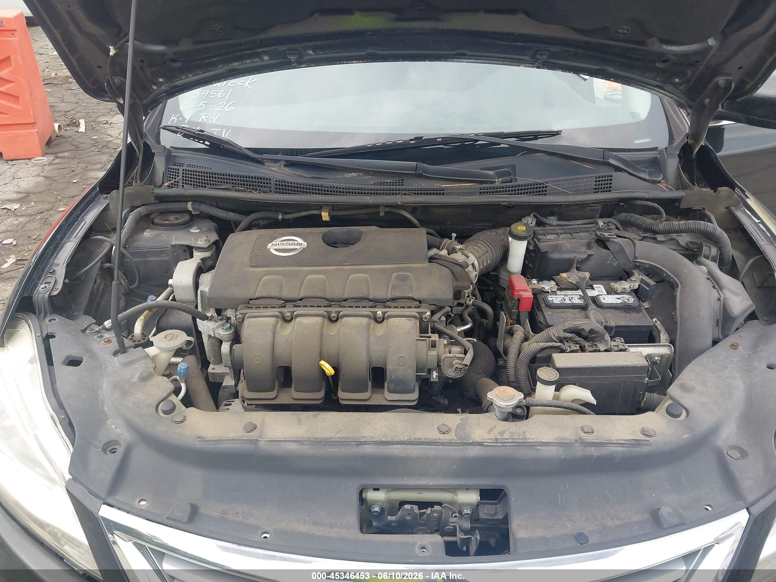 2013 Nissan Sentra S Черный vin: 3N1AB7AP5DL767437