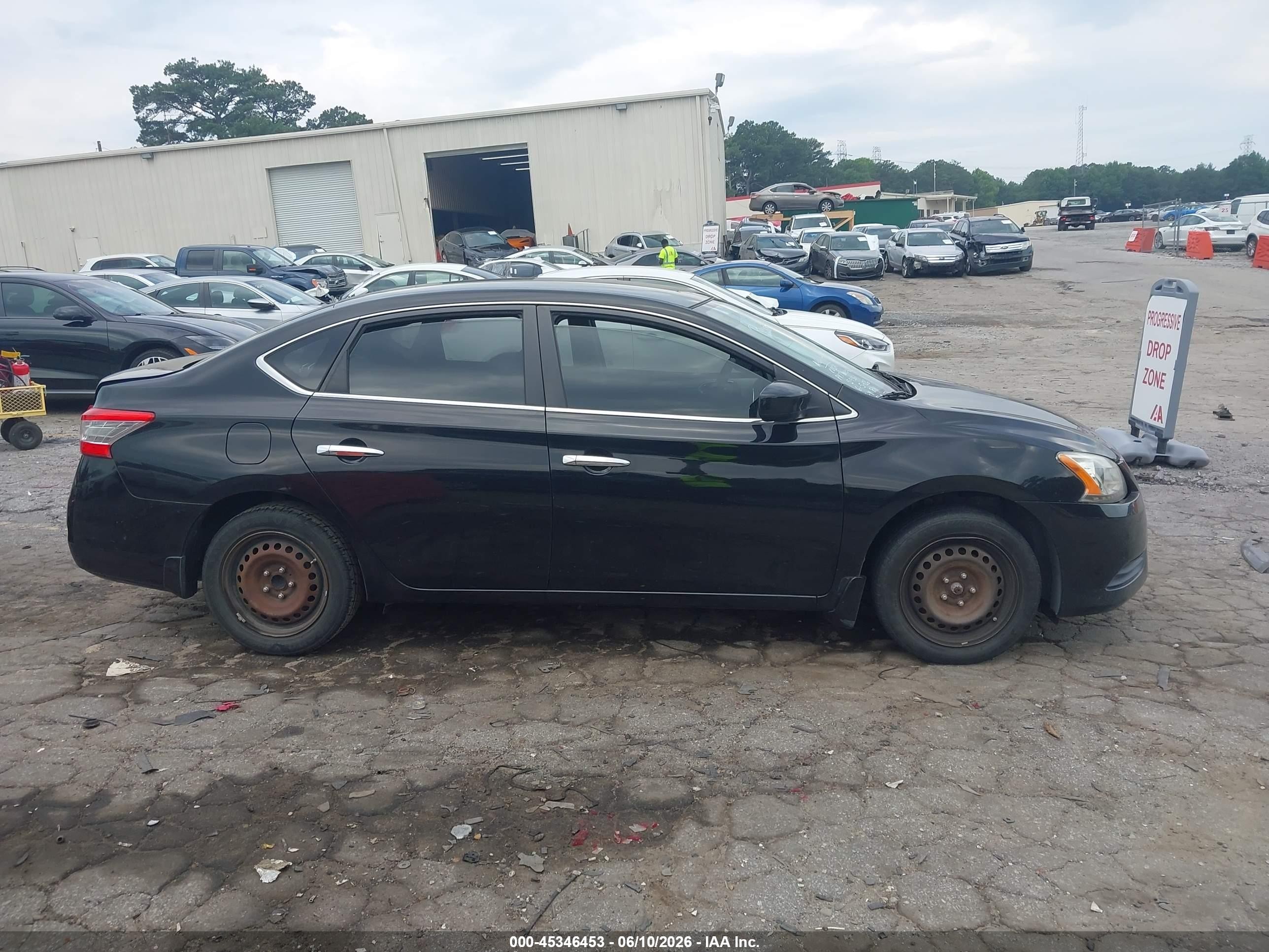 2013 Nissan Sentra S Черный vin: 3N1AB7AP5DL767437