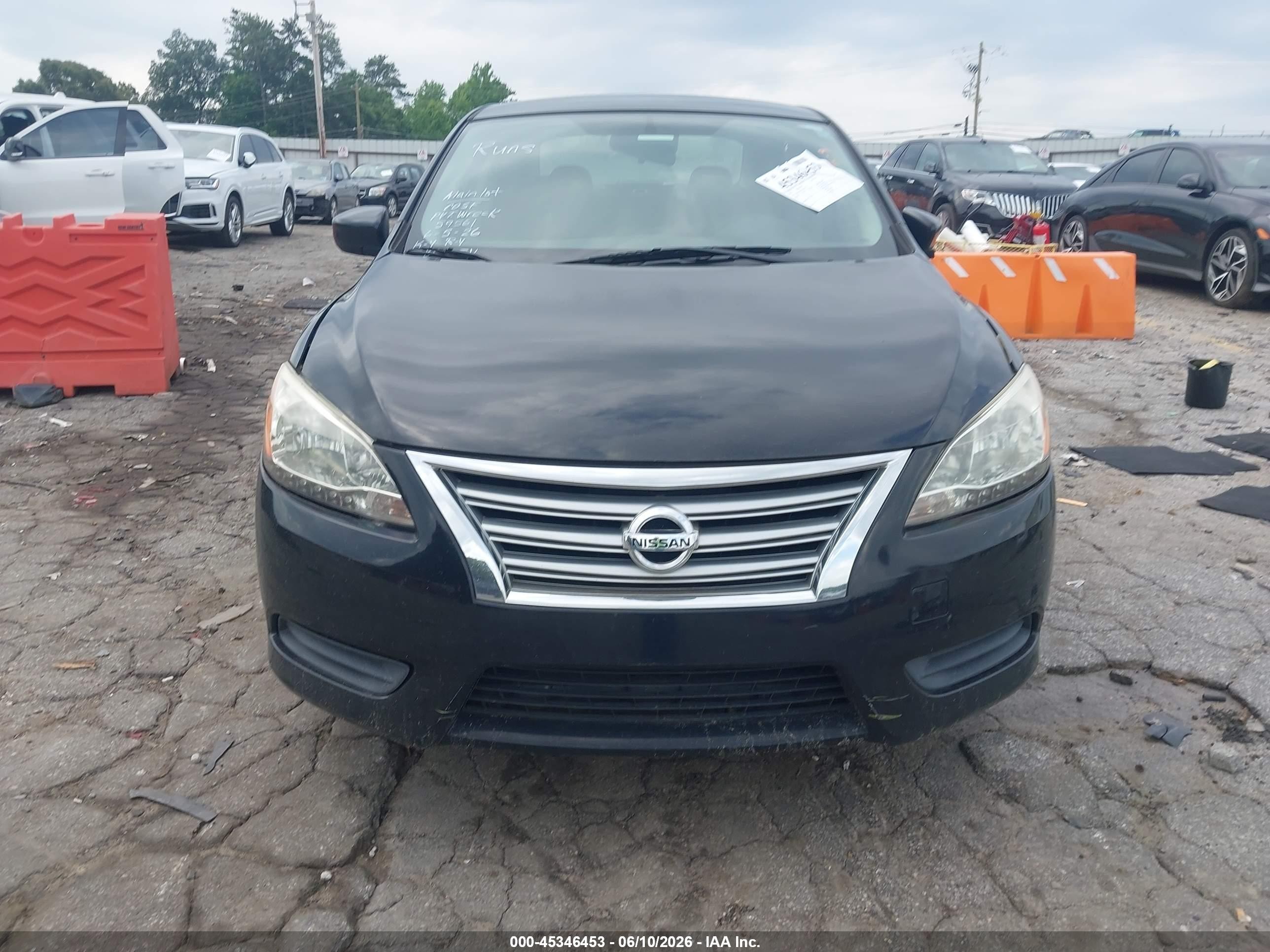 2013 Nissan Sentra S Черный vin: 3N1AB7AP5DL767437