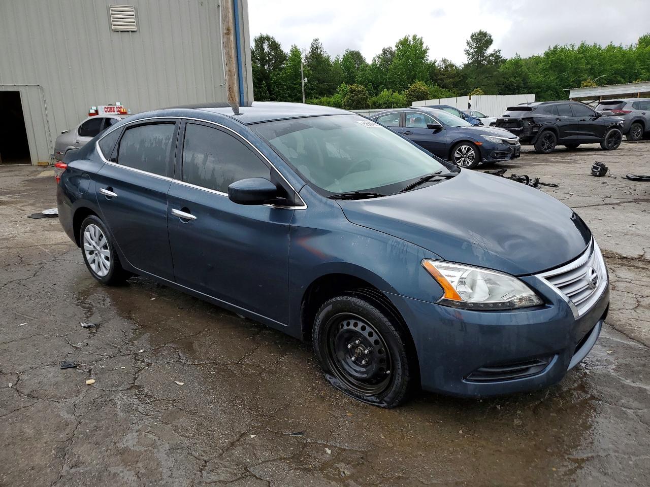 2013 Nissan Sentra S Синий vin: 3N1AB7AP5DL779250