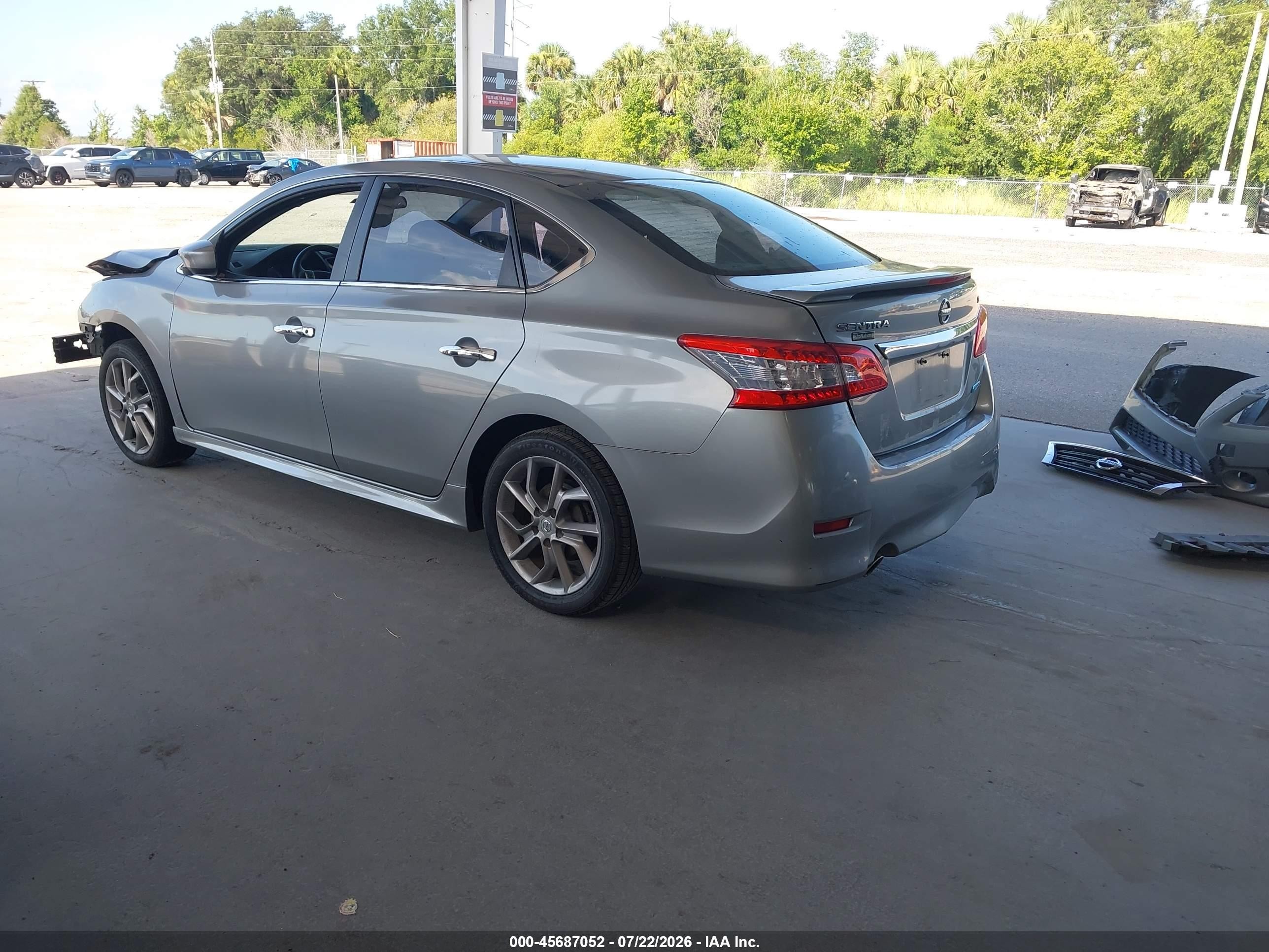 2013 Nissan Sentra Sr Серый vin: 3N1AB7AP5DL781242
