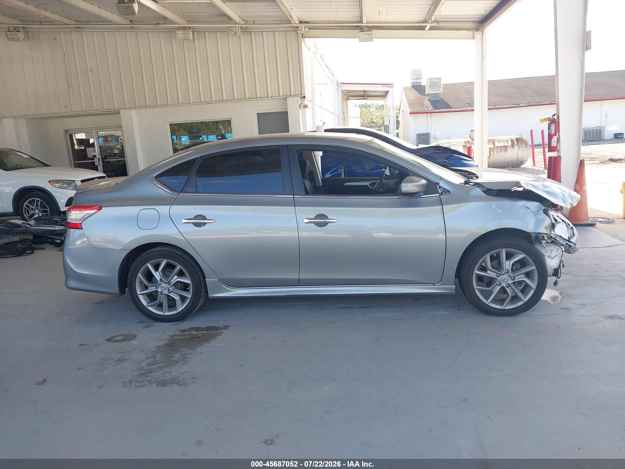 2013 Nissan Sentra Sr Серый vin: 3N1AB7AP5DL781242