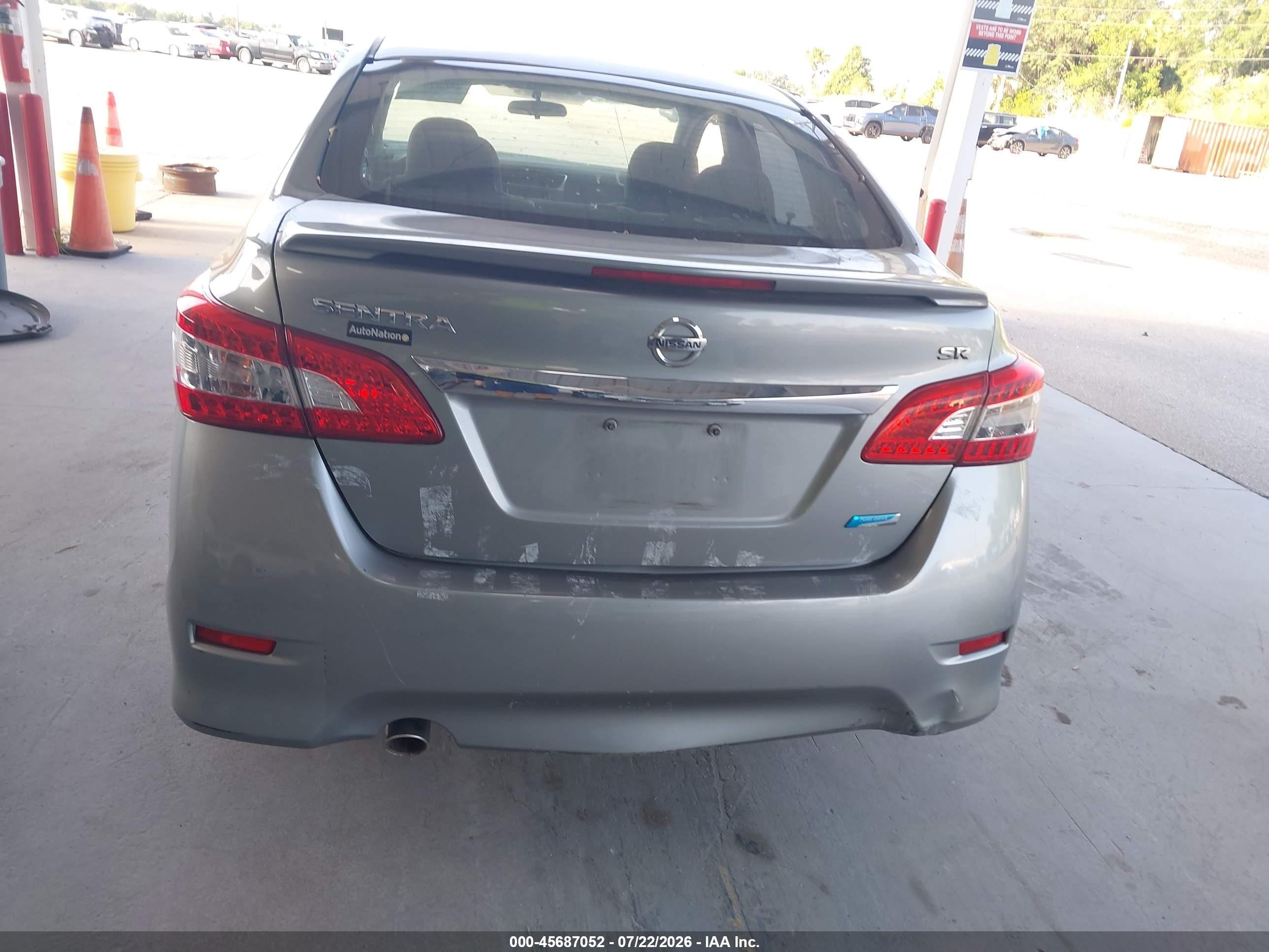 2013 Nissan Sentra Sr Серый vin: 3N1AB7AP5DL781242
