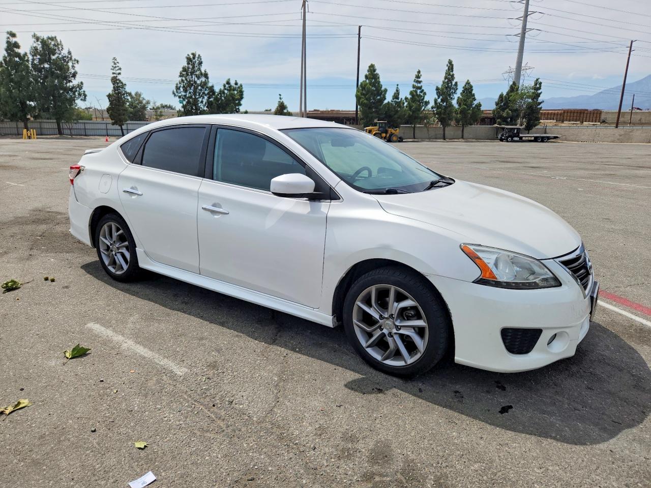 2013 Nissan Sentra S White vin: 3N1AB7AP5DL785923