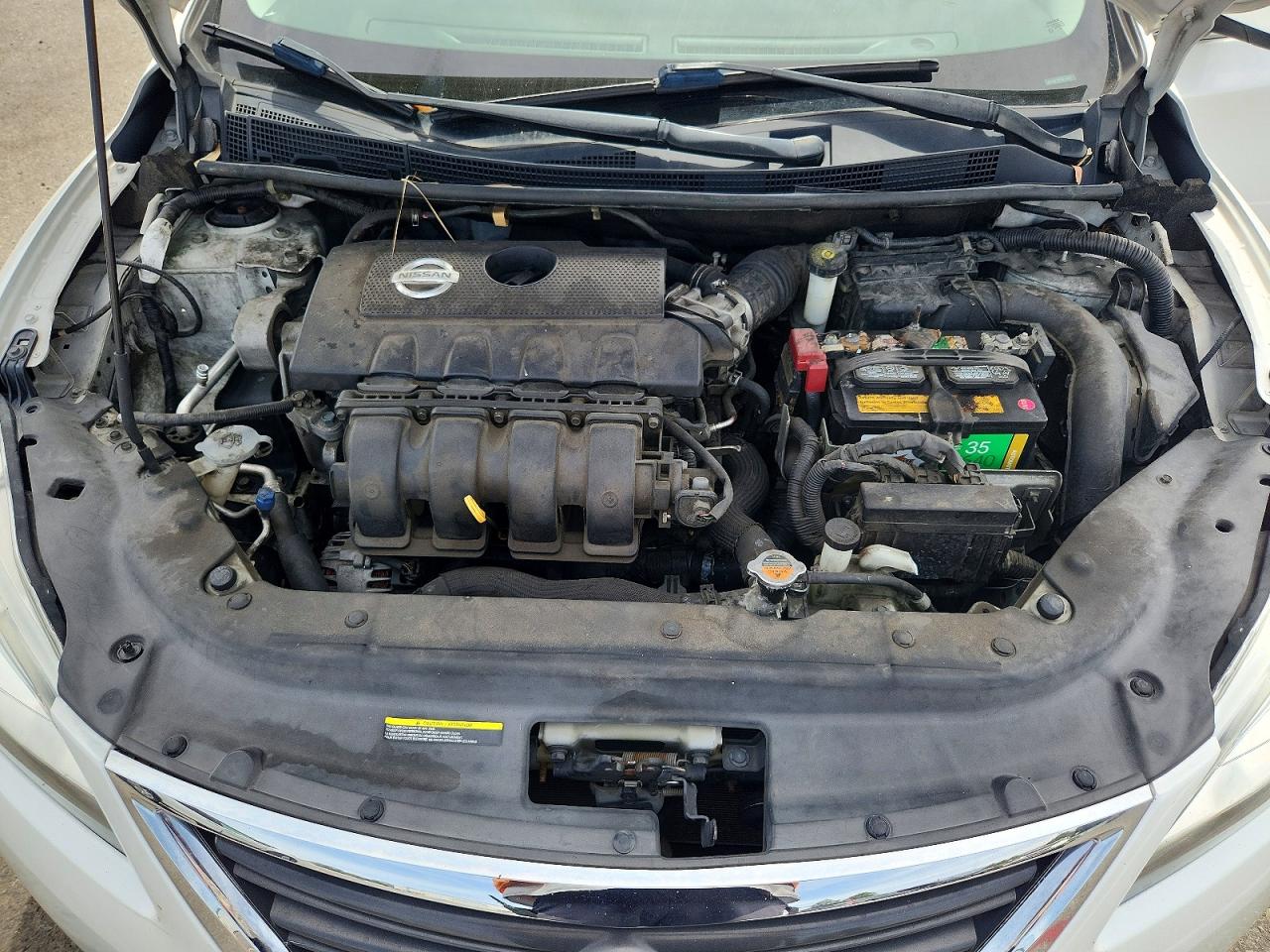 2013 Nissan Sentra S White vin: 3N1AB7AP5DL785923