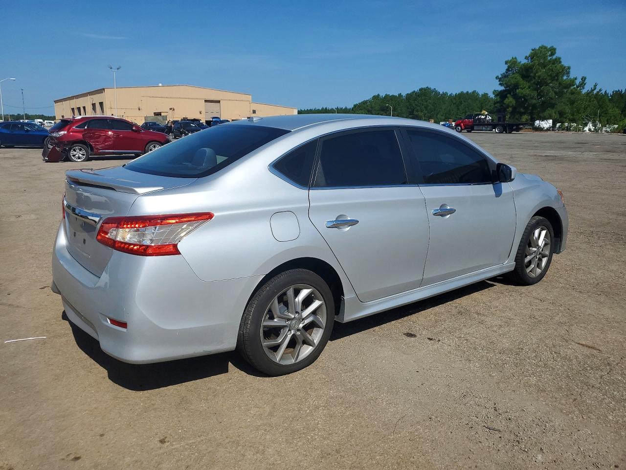 2013 Nissan Sentra S Silver vin: 3N1AB7AP5DL788935