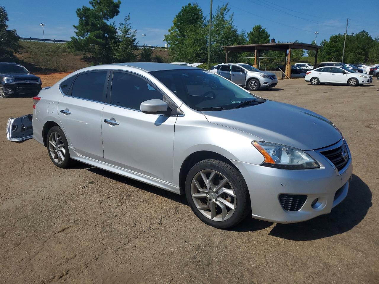 2013 Nissan Sentra S Silver vin: 3N1AB7AP5DL788935