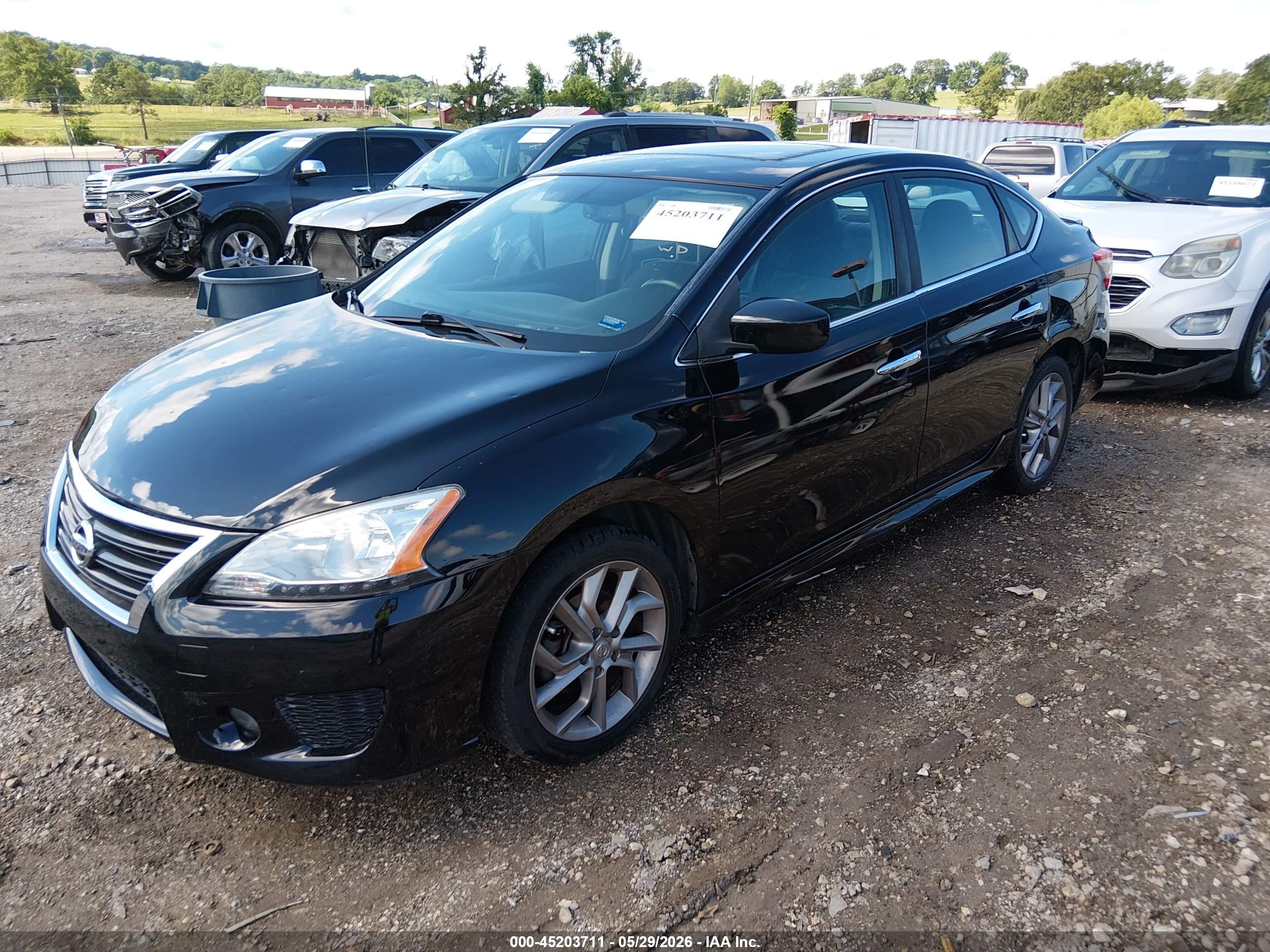 2013 Nissan Sentra Sr Black vin: 3N1AB7AP5DL791995