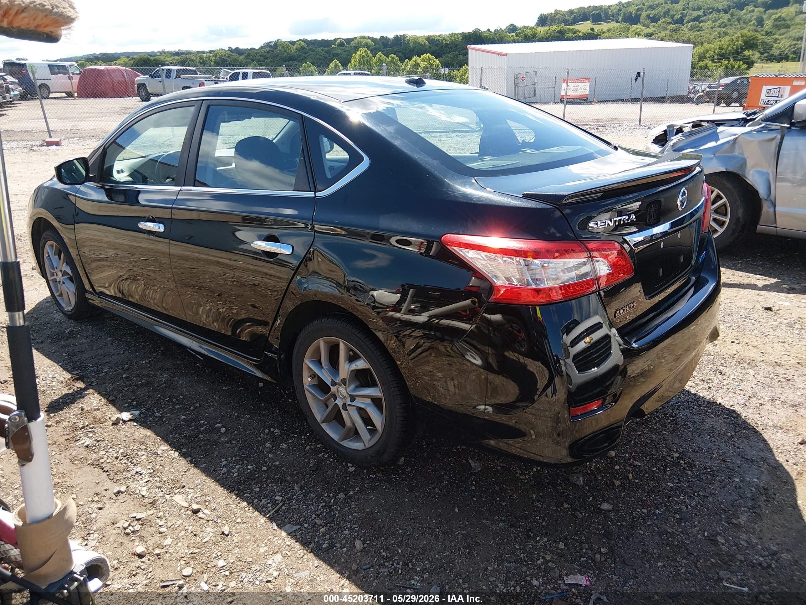 2013 Nissan Sentra Sr Black vin: 3N1AB7AP5DL791995