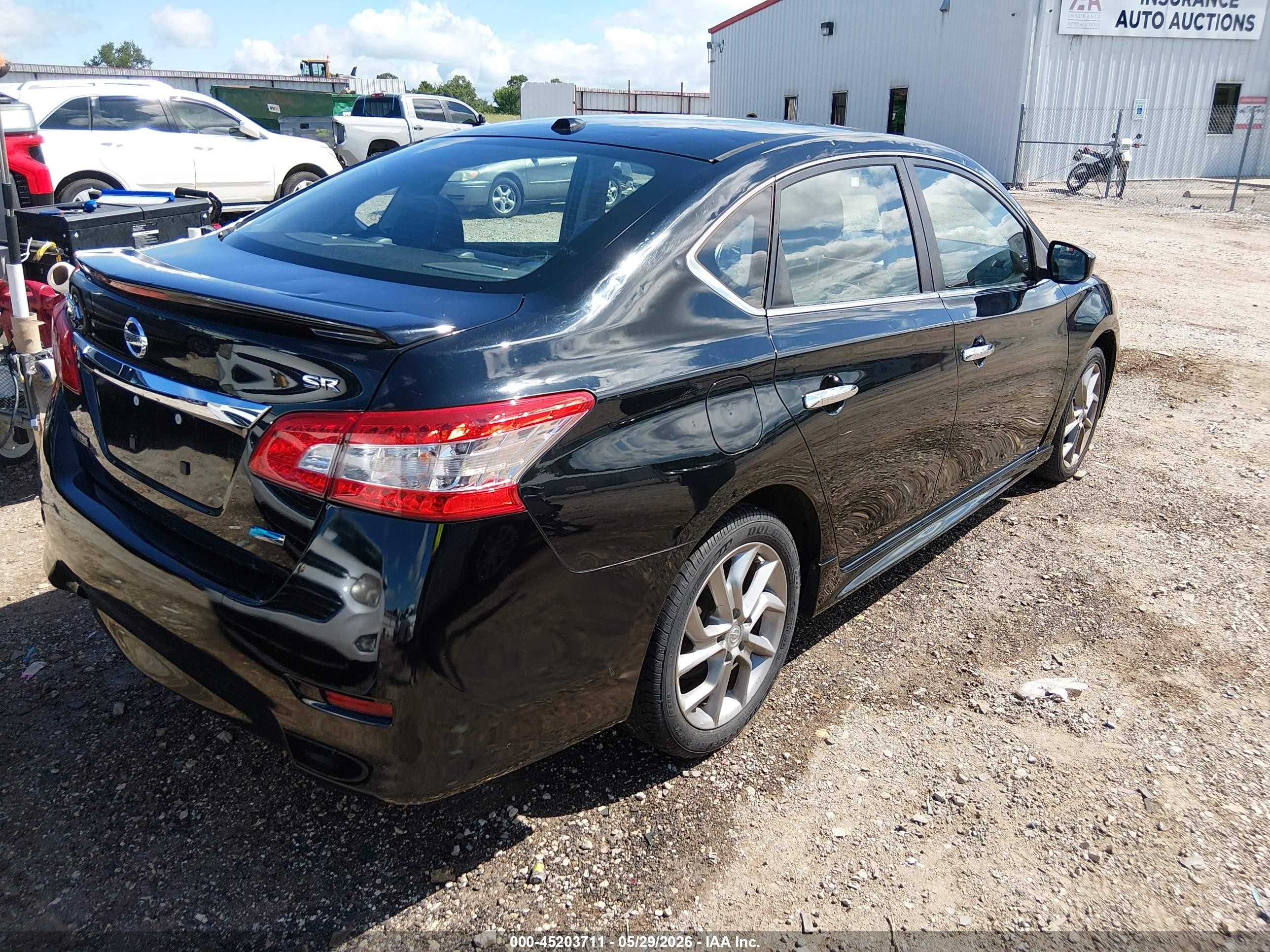 2013 Nissan Sentra Sr Black vin: 3N1AB7AP5DL791995