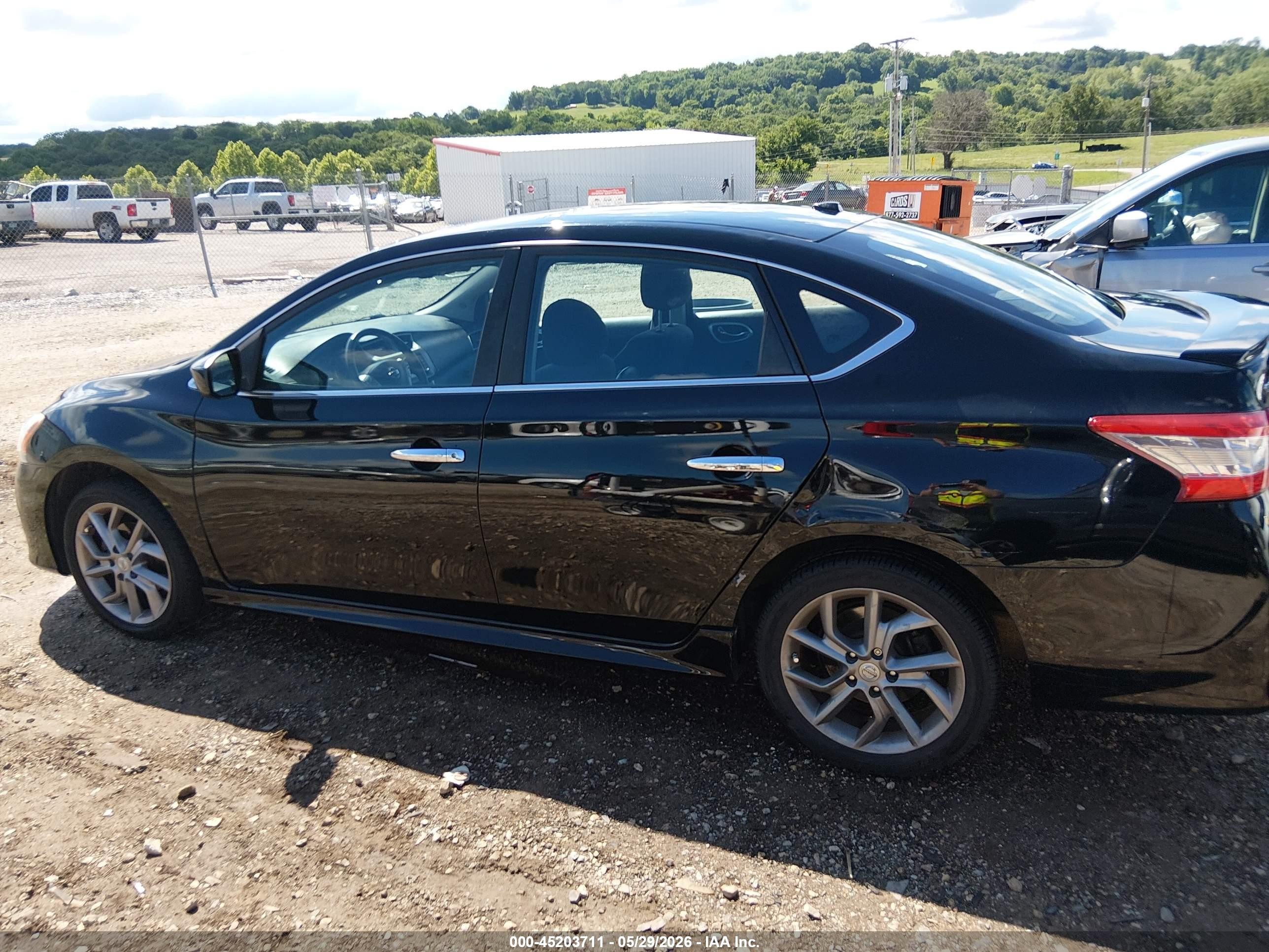 2013 Nissan Sentra Sr Black vin: 3N1AB7AP5DL791995