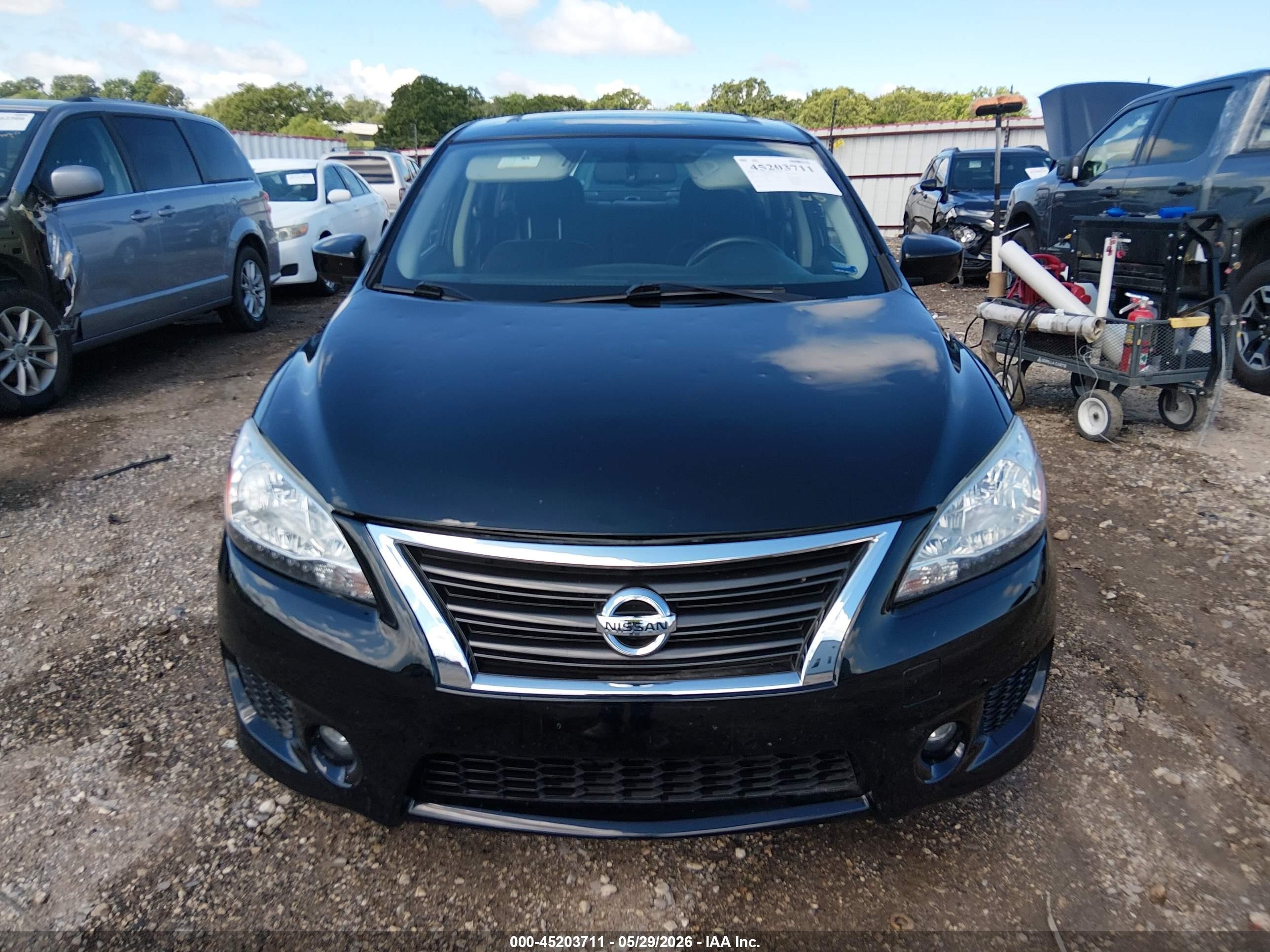 2013 Nissan Sentra Sr Black vin: 3N1AB7AP5DL791995