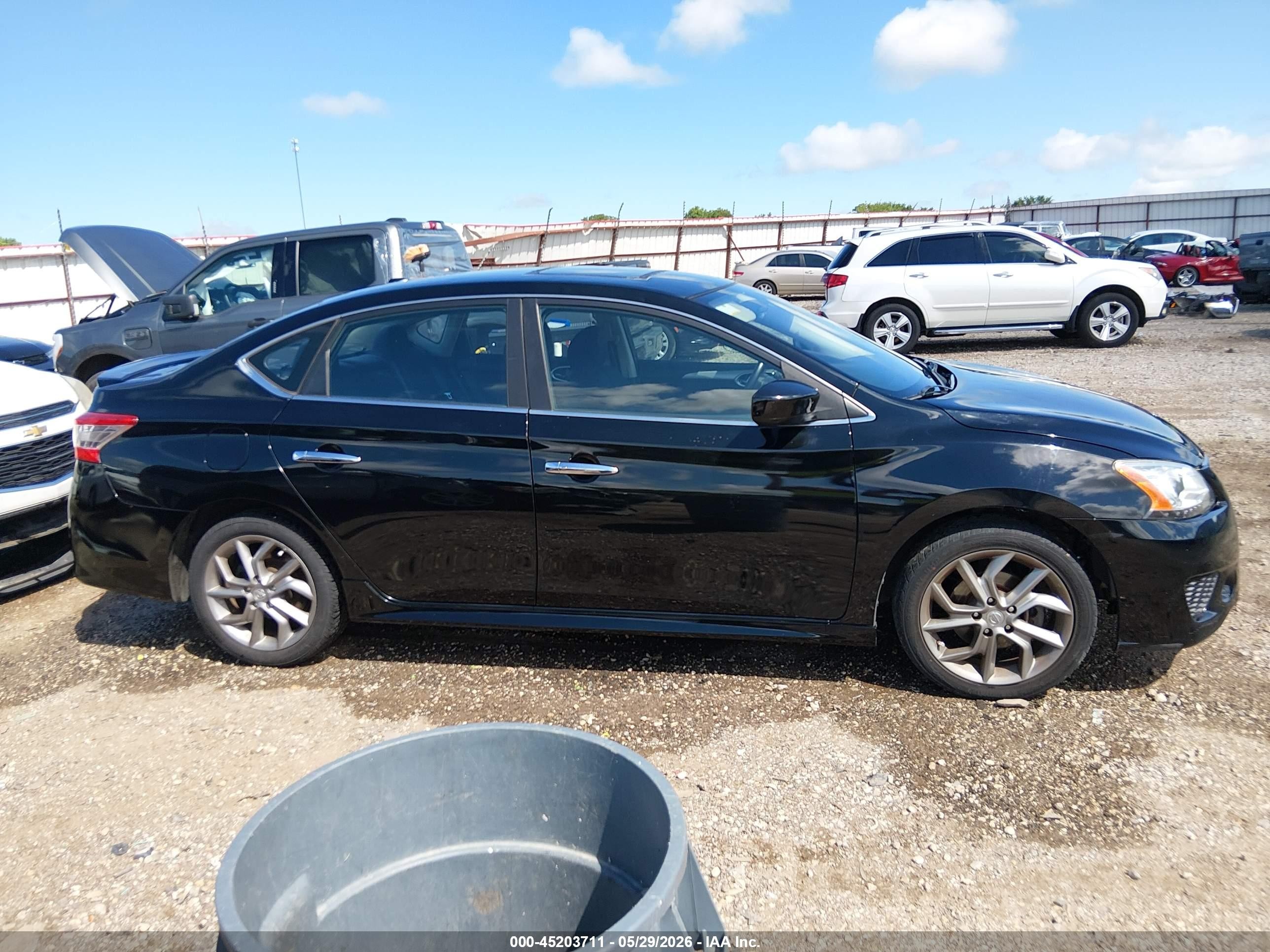 2013 Nissan Sentra Sr Black vin: 3N1AB7AP5DL791995