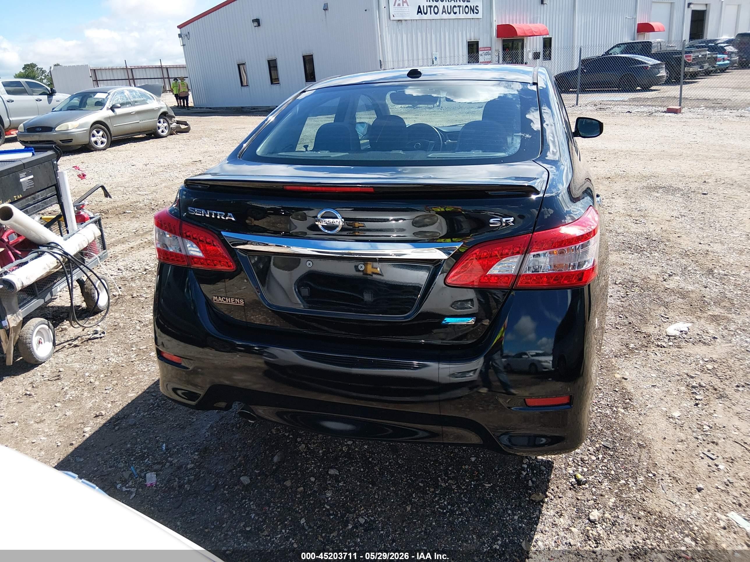 2013 Nissan Sentra Sr Black vin: 3N1AB7AP5DL791995