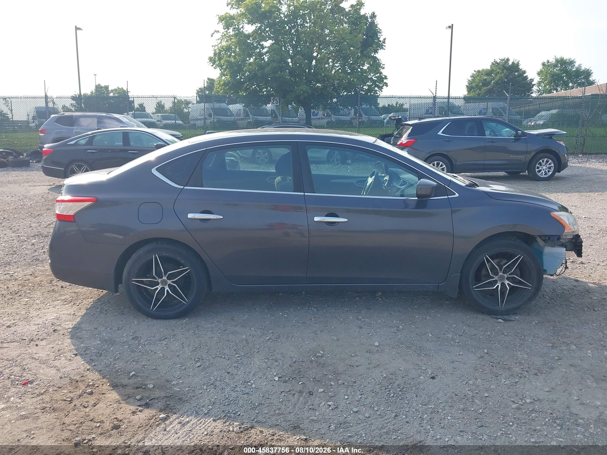 2013 Nissan Sentra Sv Gray vin: 3N1AB7AP5DL798834