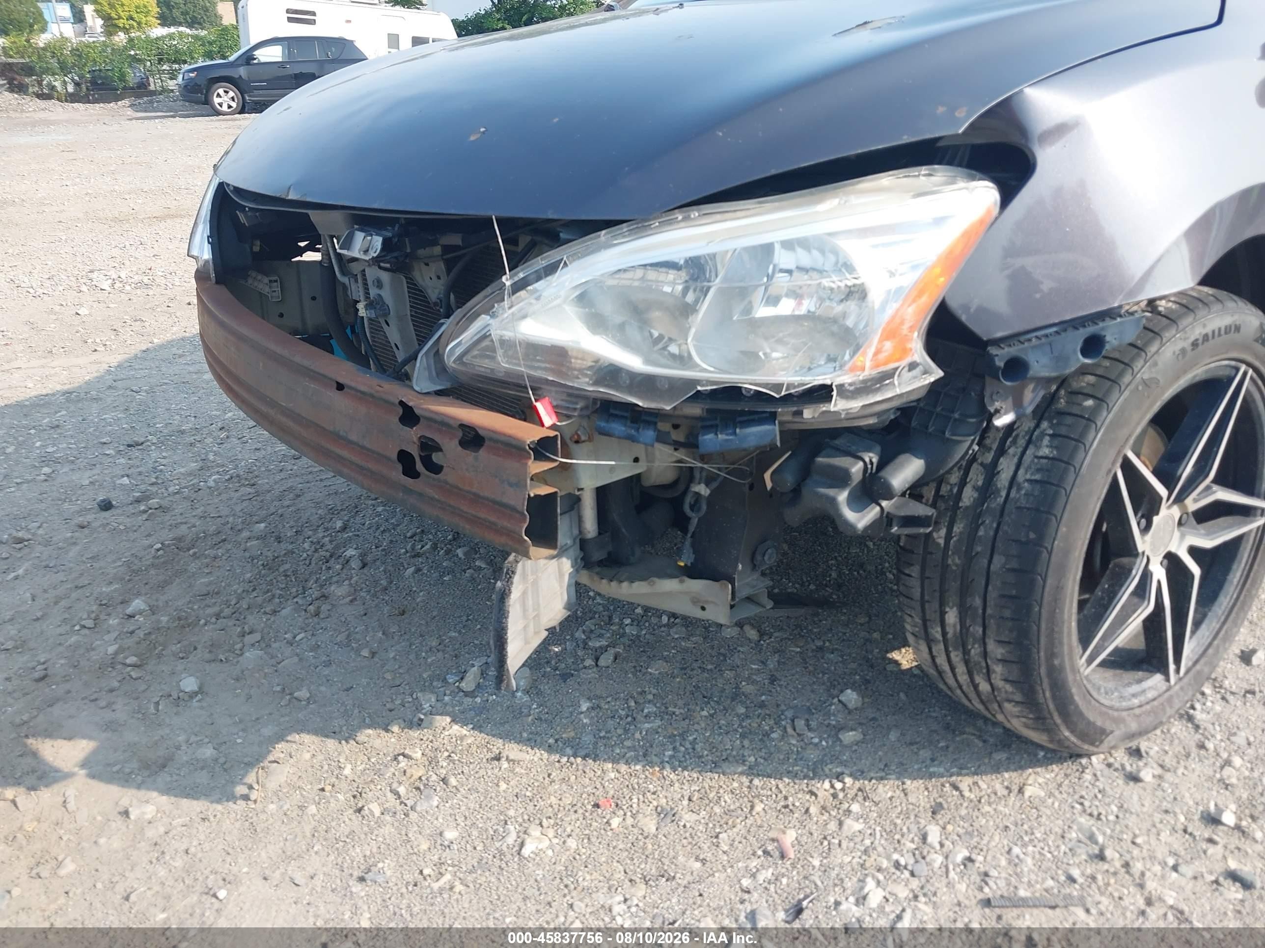 2013 Nissan Sentra Sv Gray vin: 3N1AB7AP5DL798834