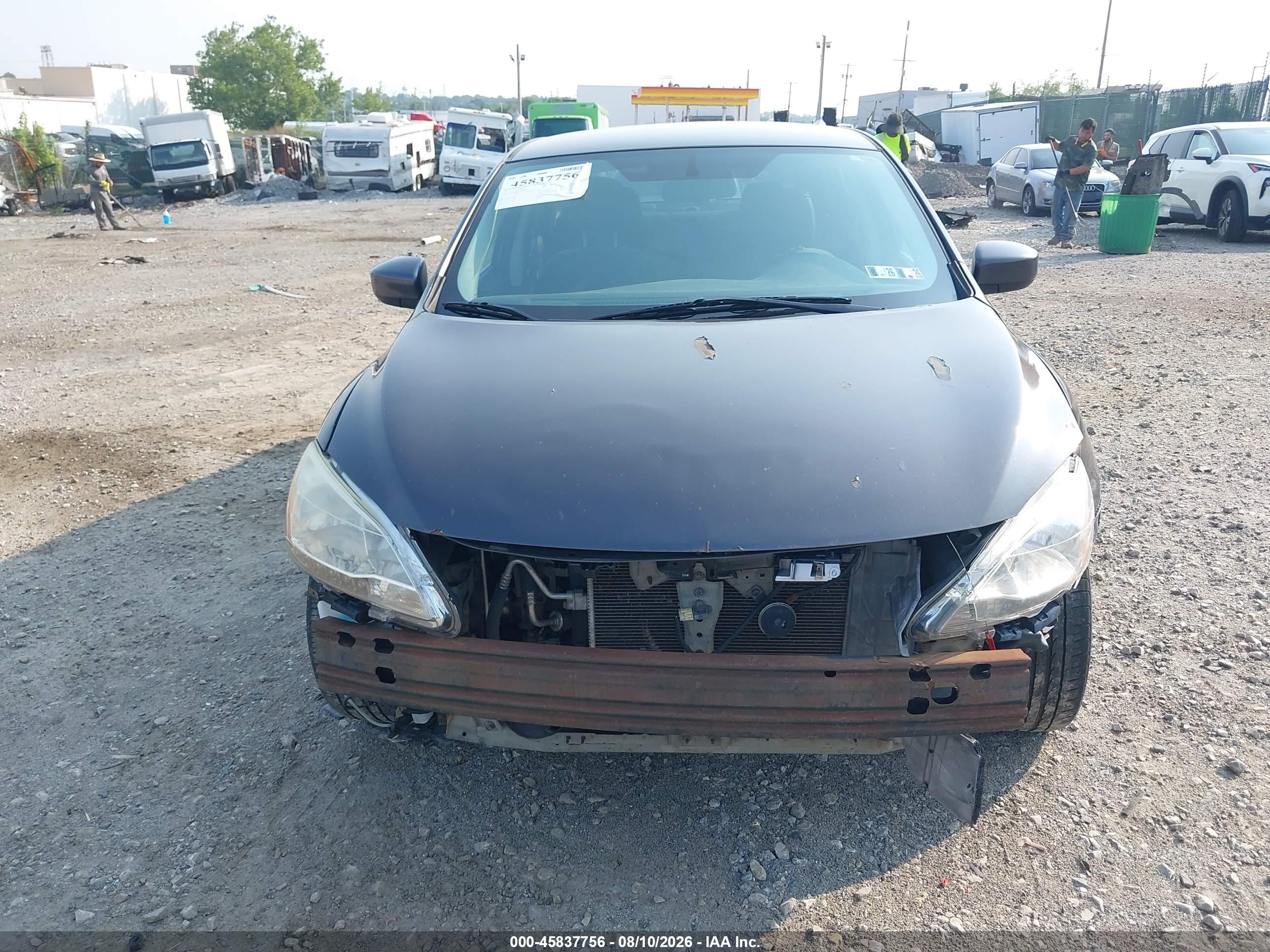 2013 Nissan Sentra Sv Gray vin: 3N1AB7AP5DL798834