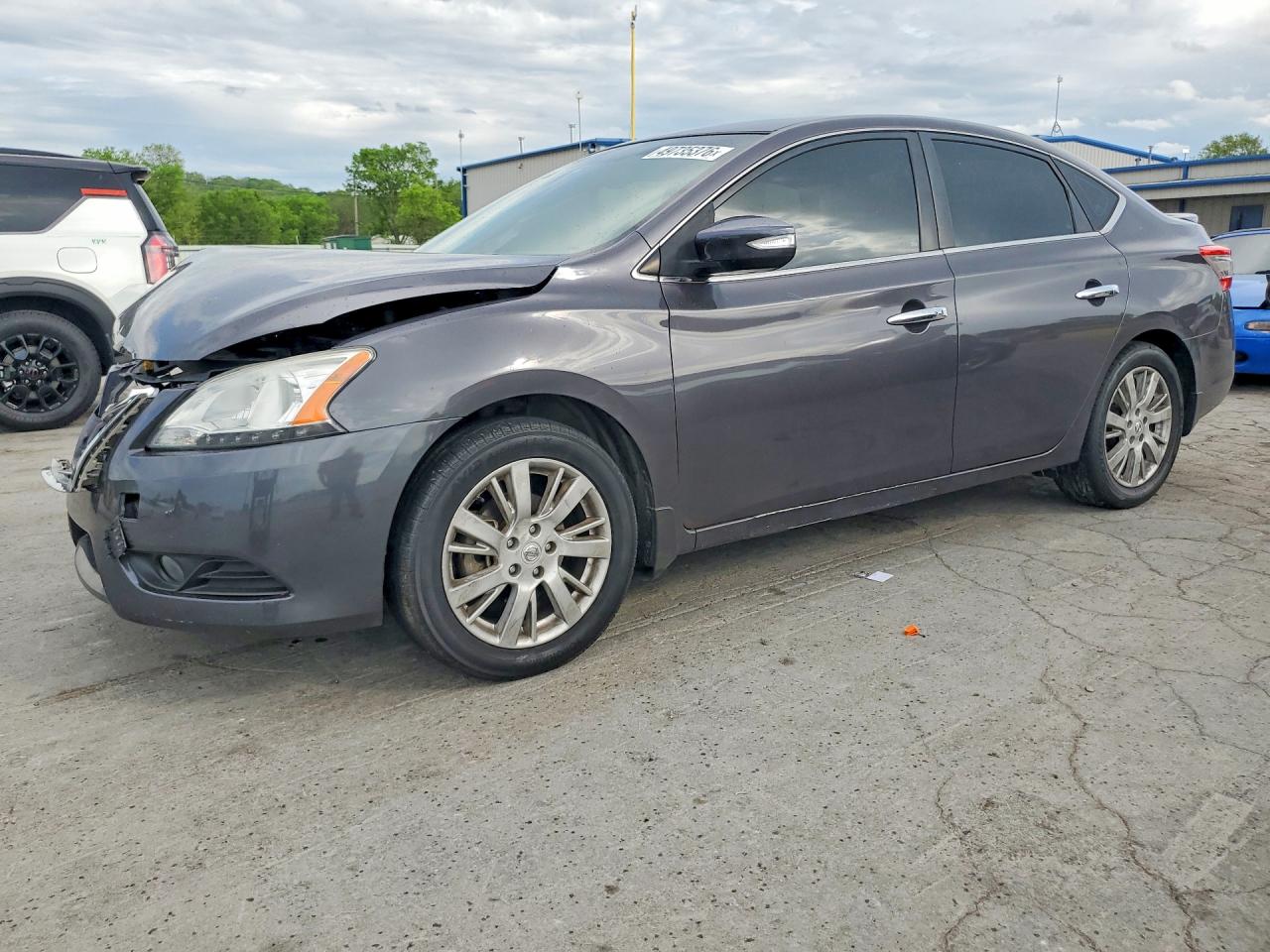 2014 Nissan Sentra Sl Gray vin: 3N1AB7AP5EL608807