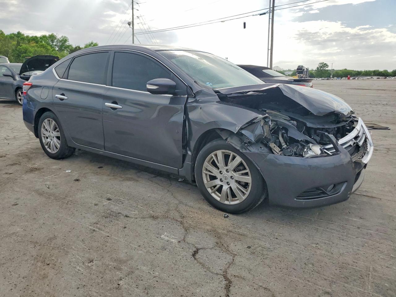 2014 Nissan Sentra Sl Gray vin: 3N1AB7AP5EL608807