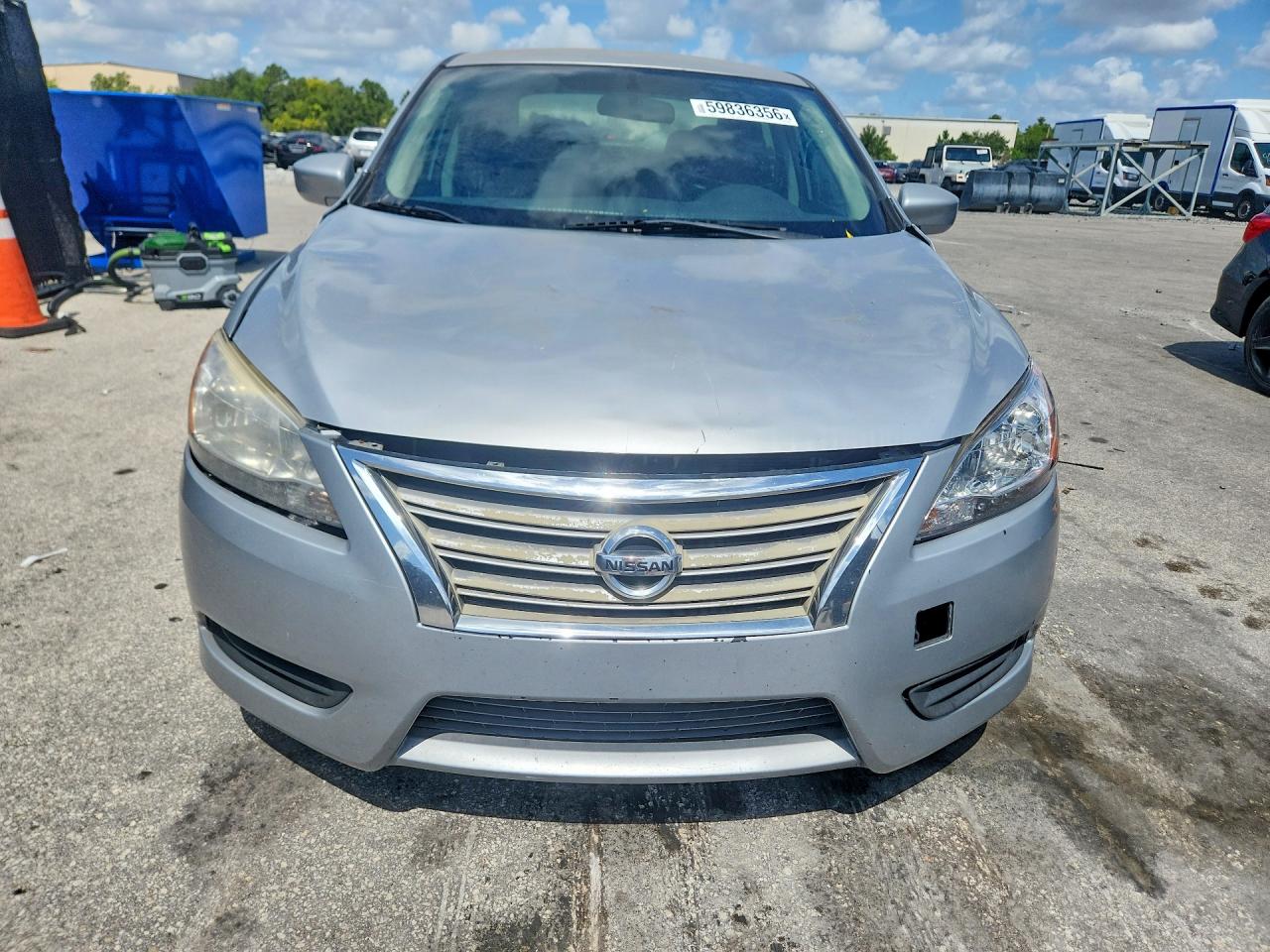 2014 Nissan Sentra Sv Gray vin: 3N1AB7AP5EL617863