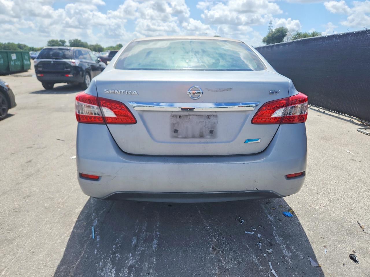 2014 Nissan Sentra Sv Gray vin: 3N1AB7AP5EL617863