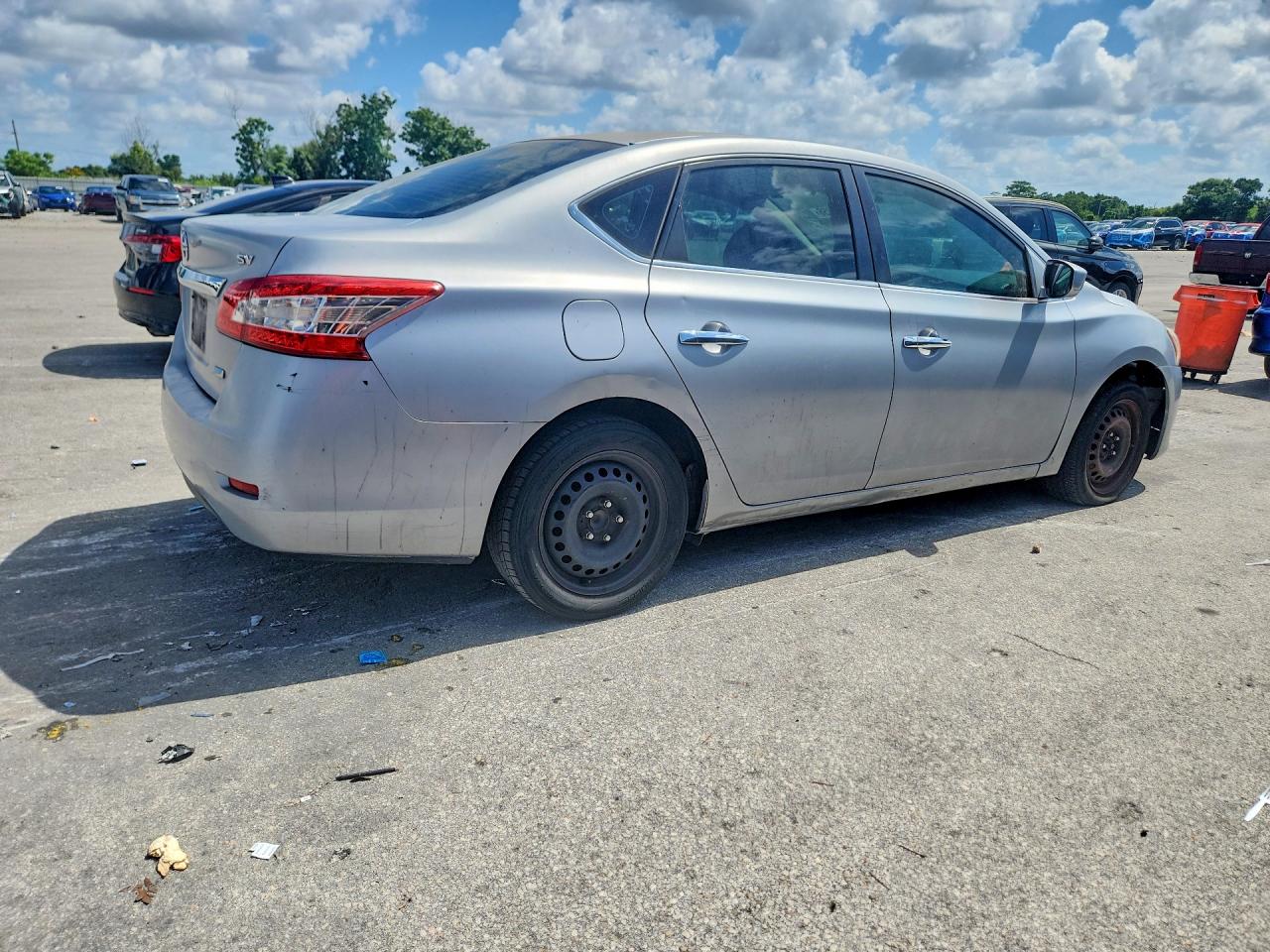 2014 Nissan Sentra Sv Gray vin: 3N1AB7AP5EL617863