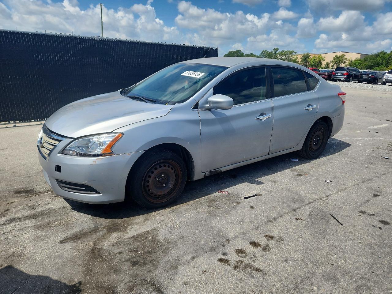 2014 Nissan Sentra Sv Gray vin: 3N1AB7AP5EL617863