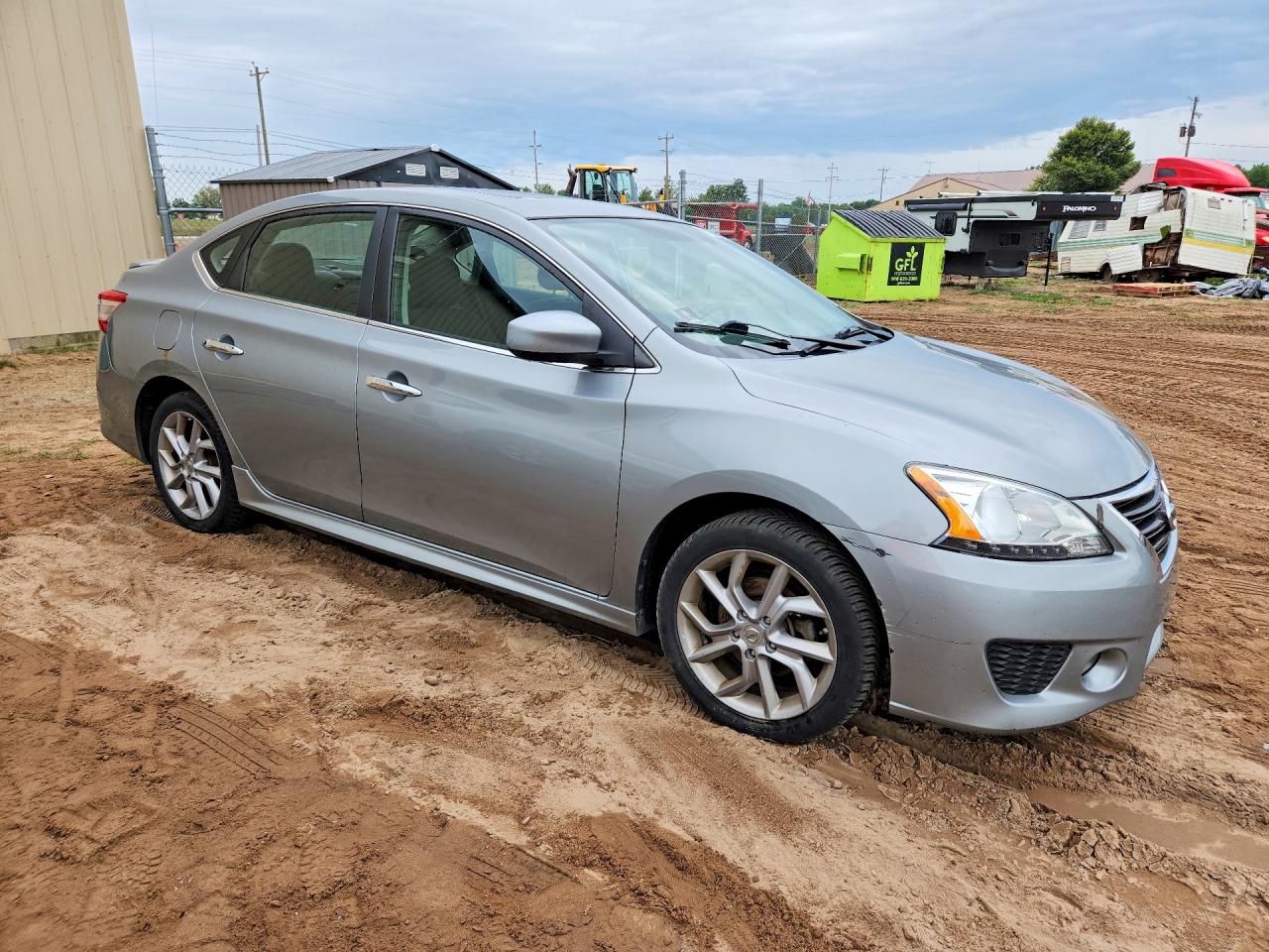 2014 Nissan Sentra Sr Silver vin: 3N1AB7AP5EL627339