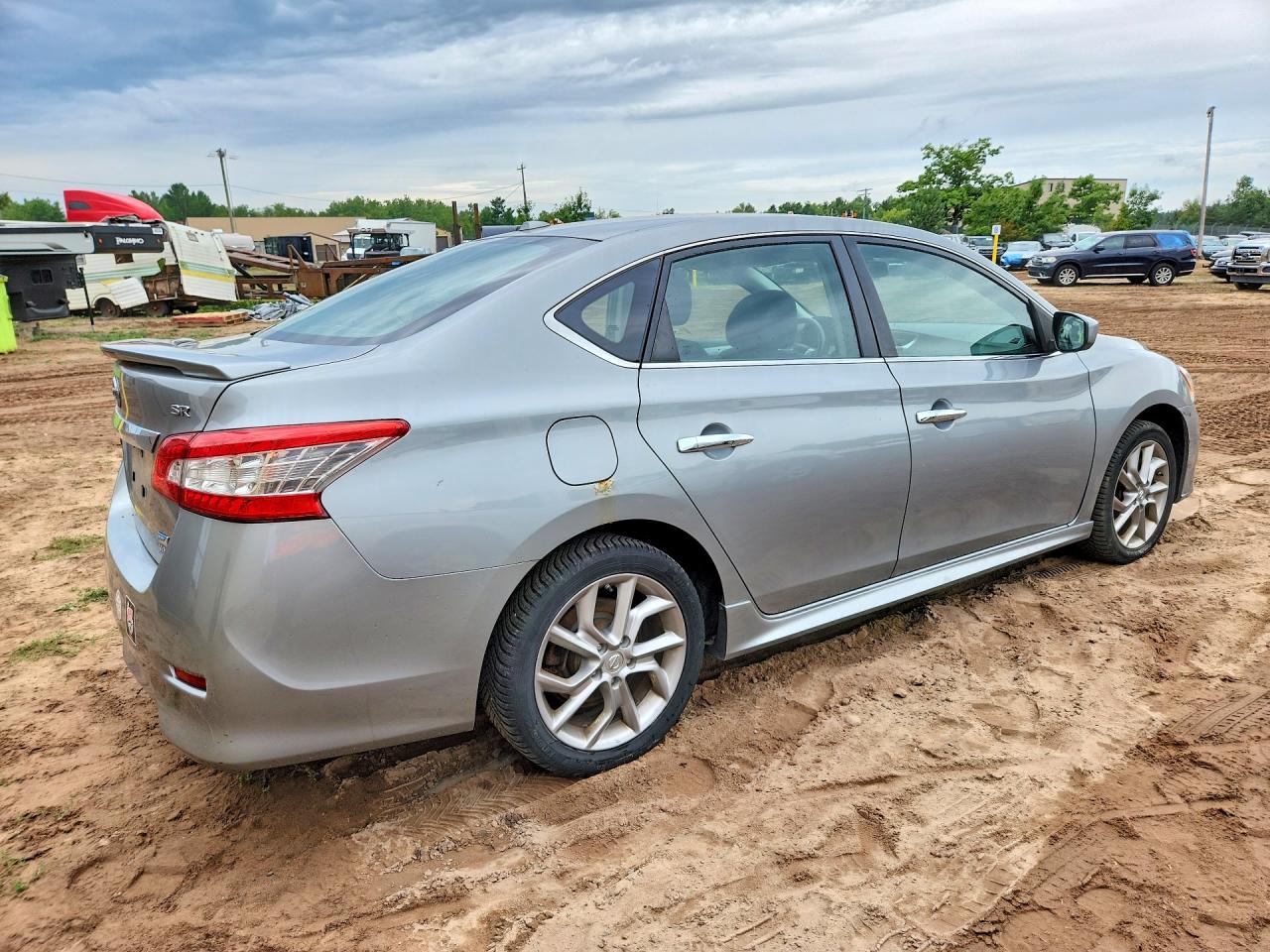 2014 Nissan Sentra Sr Silver vin: 3N1AB7AP5EL627339