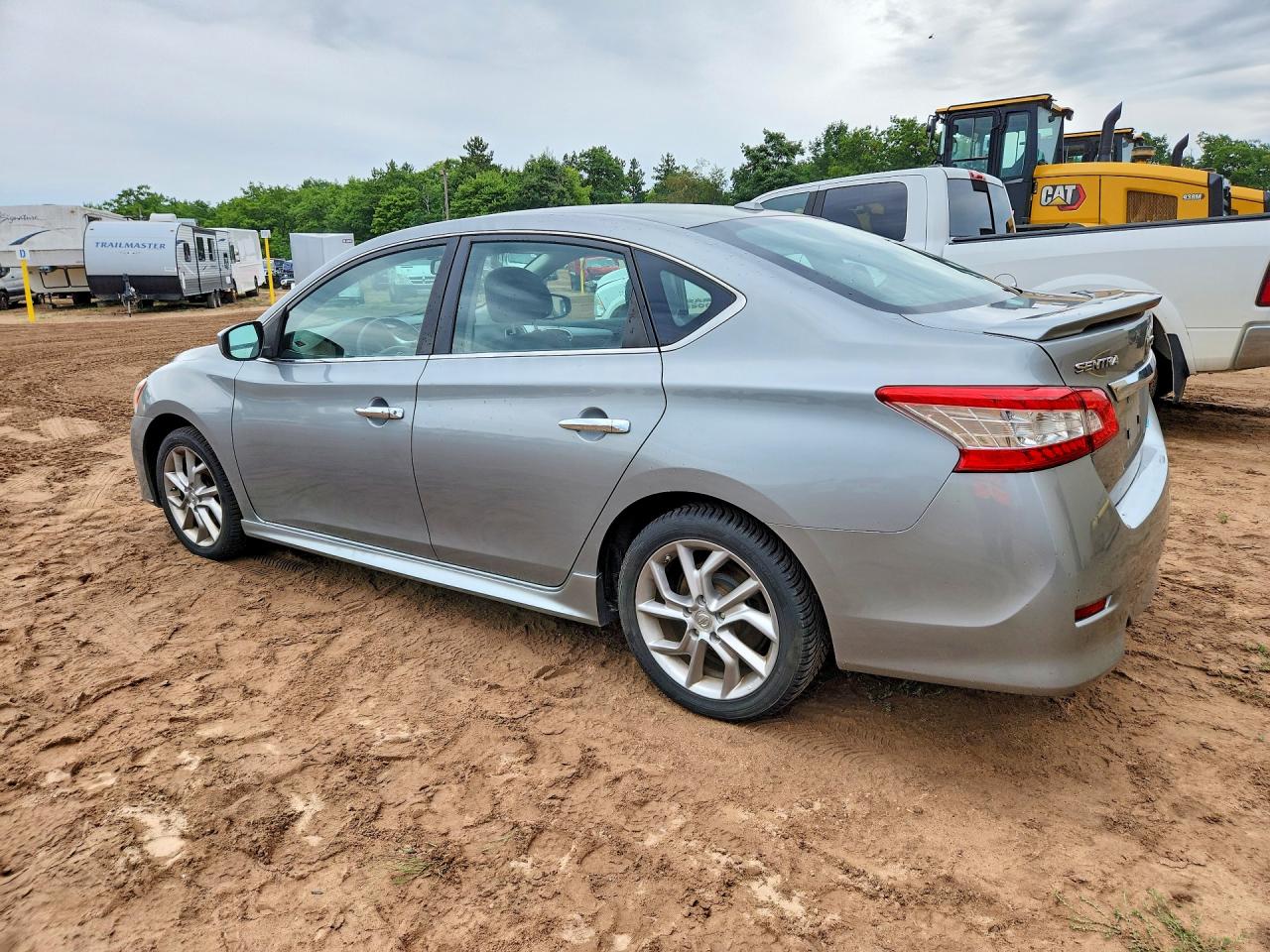 2014 Nissan Sentra Sr Silver vin: 3N1AB7AP5EL627339