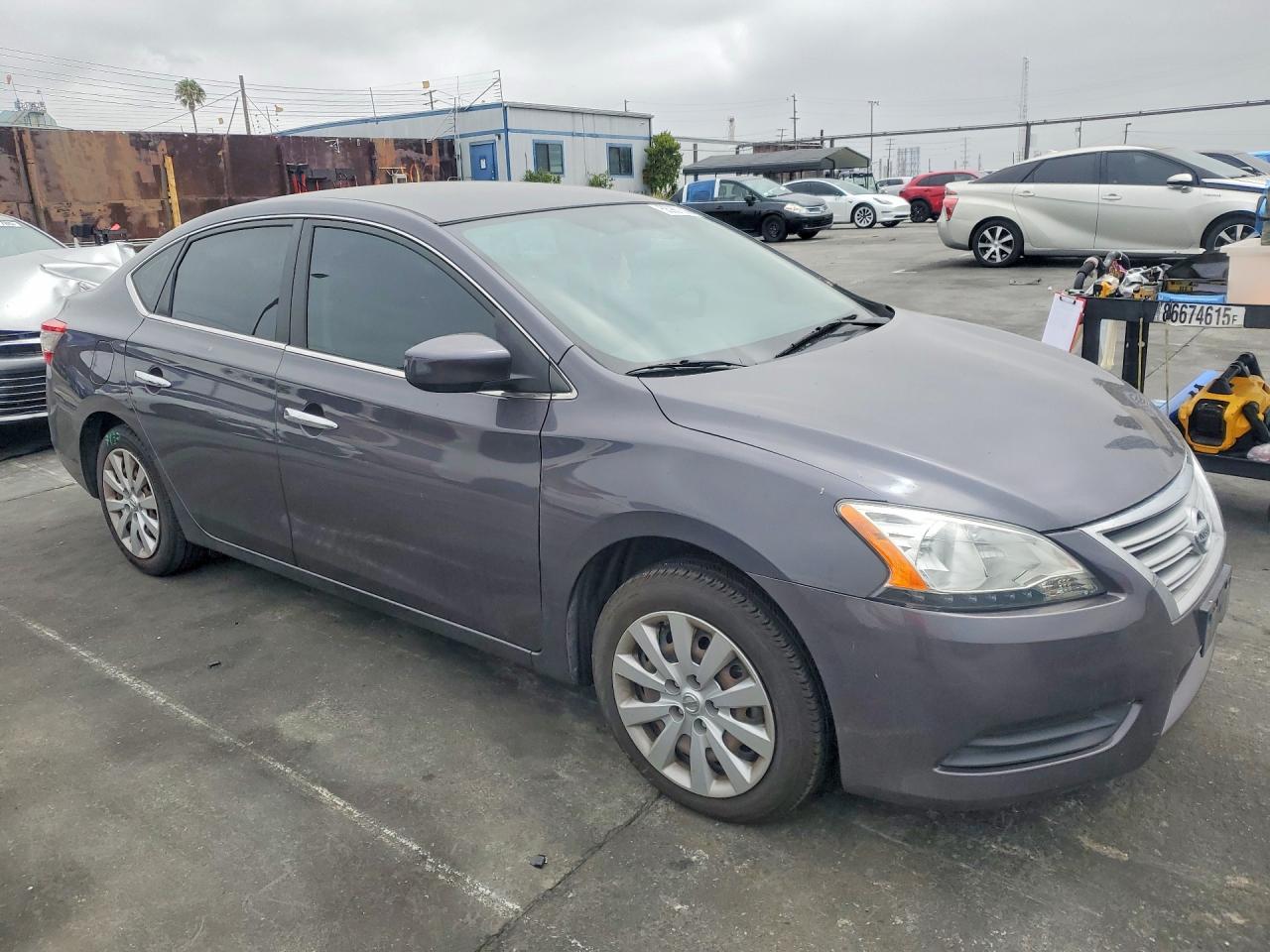 2014 Nissan Sentra Sv Gray vin: 3N1AB7AP5EL633495