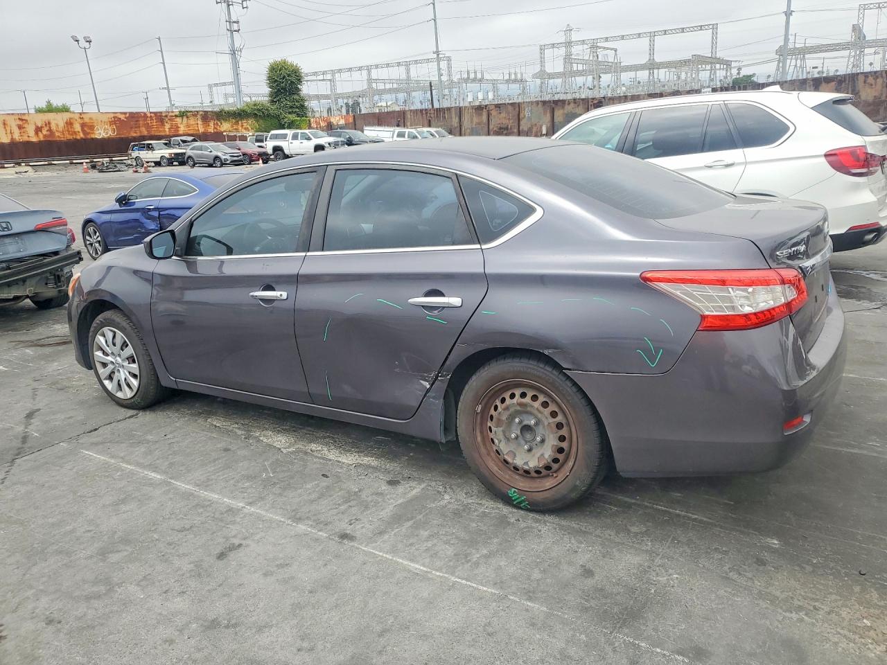 2014 Nissan Sentra Sv Gray vin: 3N1AB7AP5EL633495