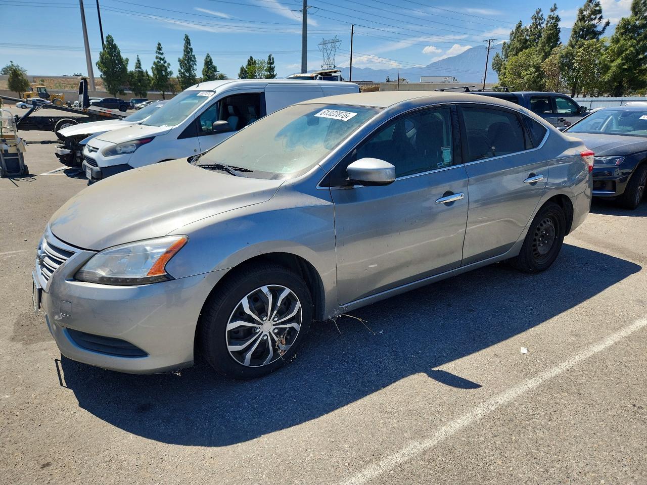 2014 Nissan Sentra S Silver vin: 3N1AB7AP5EL634002