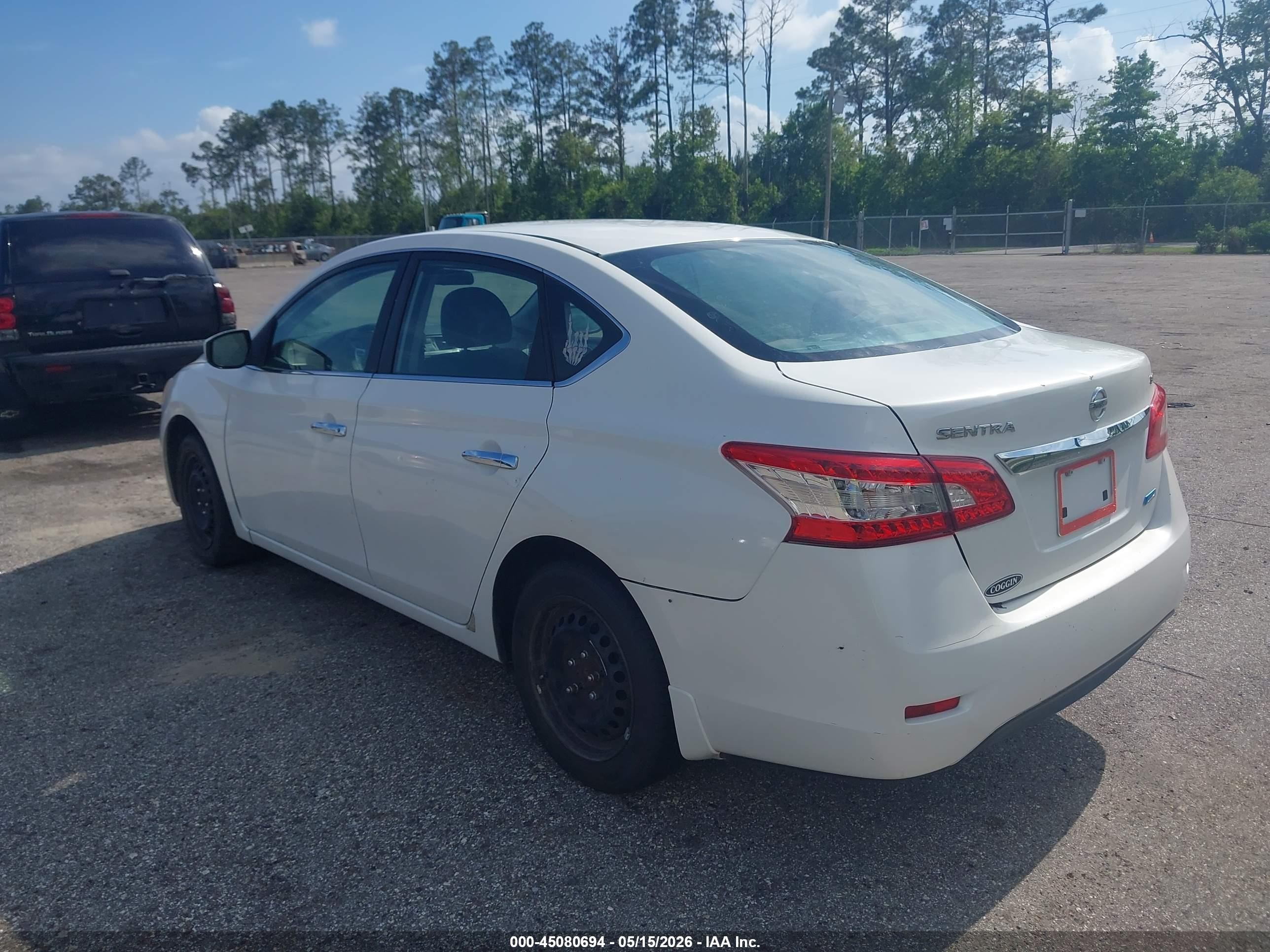 2014 Nissan Sentra Fe+ S/fe+ Sv/s/sl/sr/sv Белый vin: 3N1AB7AP5EL638616