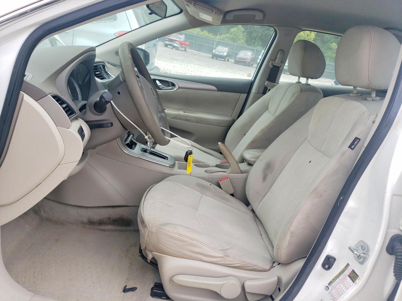 2014 Nissan Sentra Sv White vin: 3N1AB7AP5EL641547