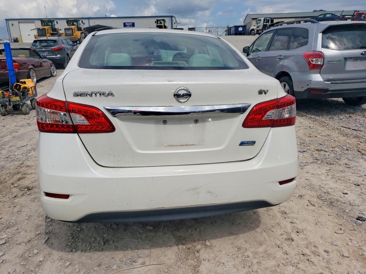 2014 Nissan Sentra Sv White vin: 3N1AB7AP5EL641547