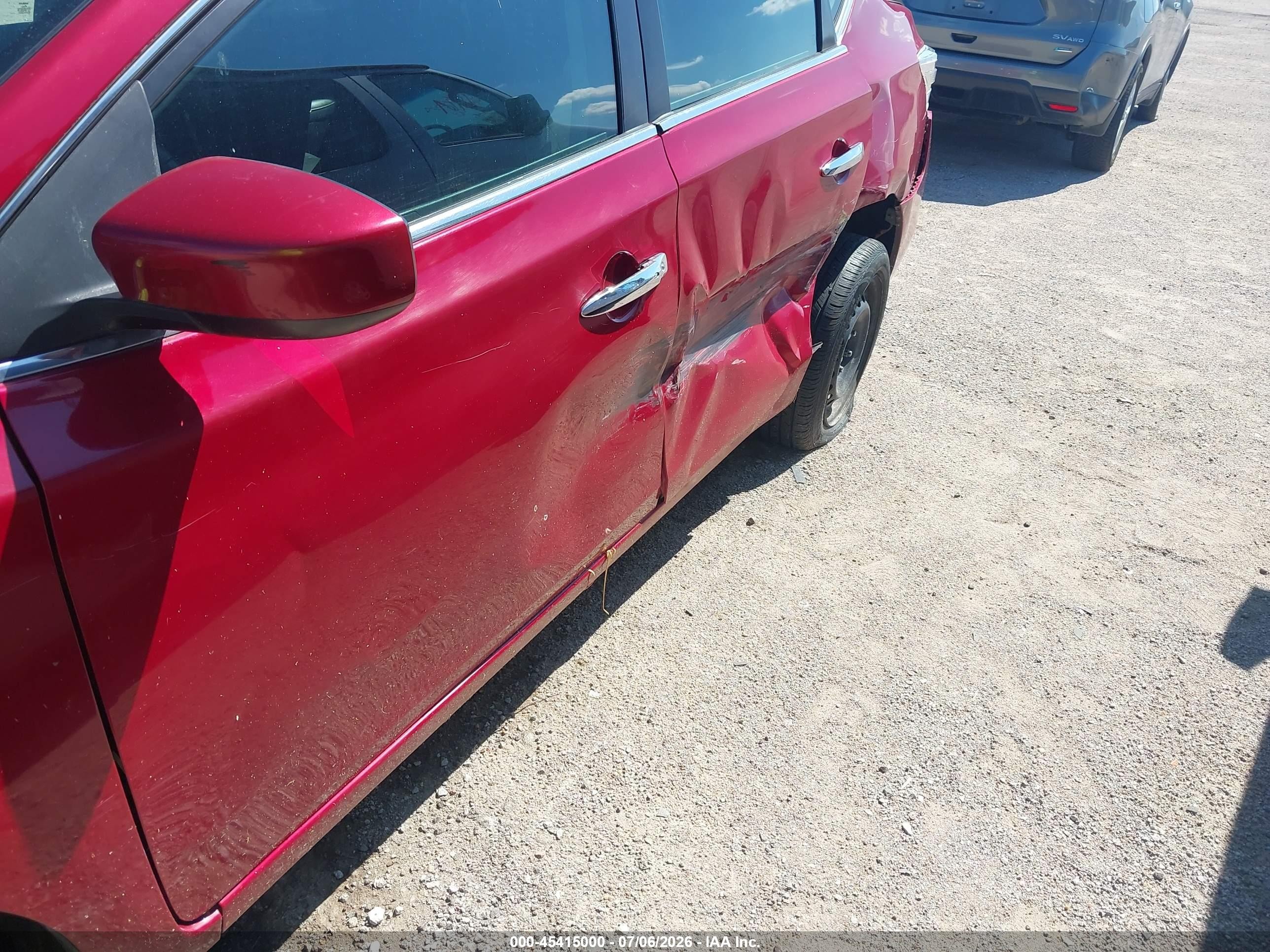 2014 Nissan Sentra Sv Red vin: 3N1AB7AP5EL642598