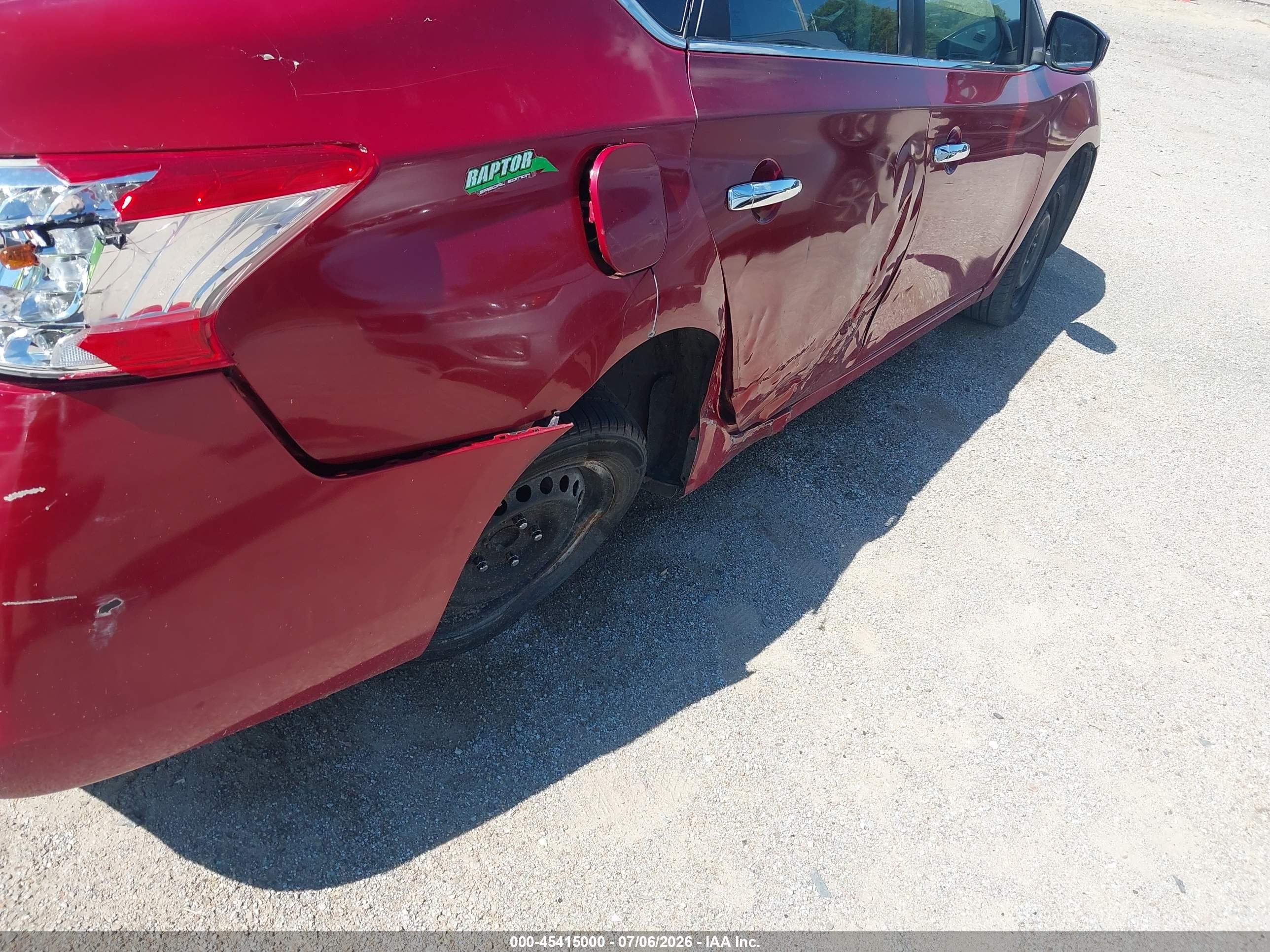 2014 Nissan Sentra Sv Red vin: 3N1AB7AP5EL642598