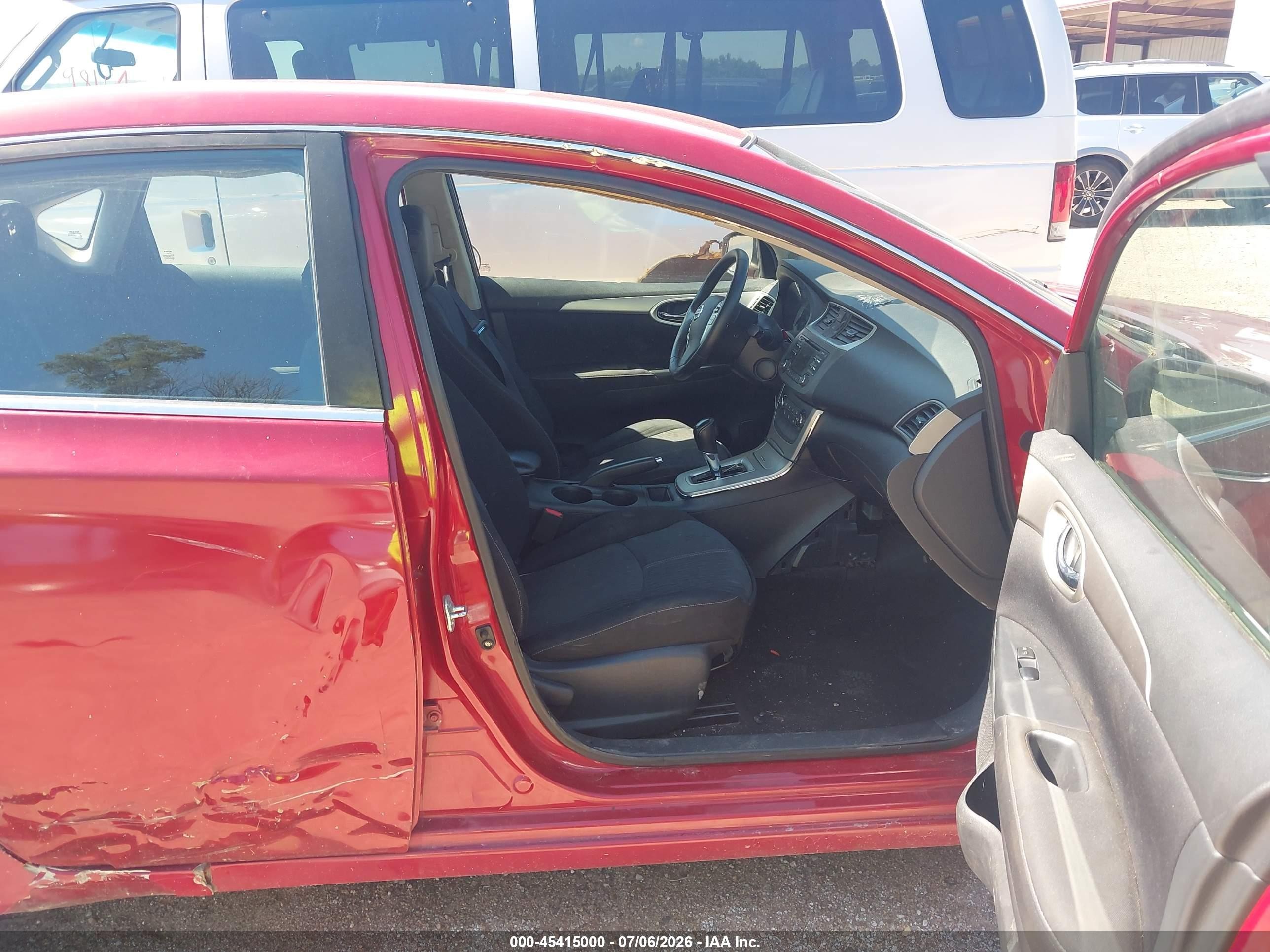 2014 Nissan Sentra Sv Red vin: 3N1AB7AP5EL642598